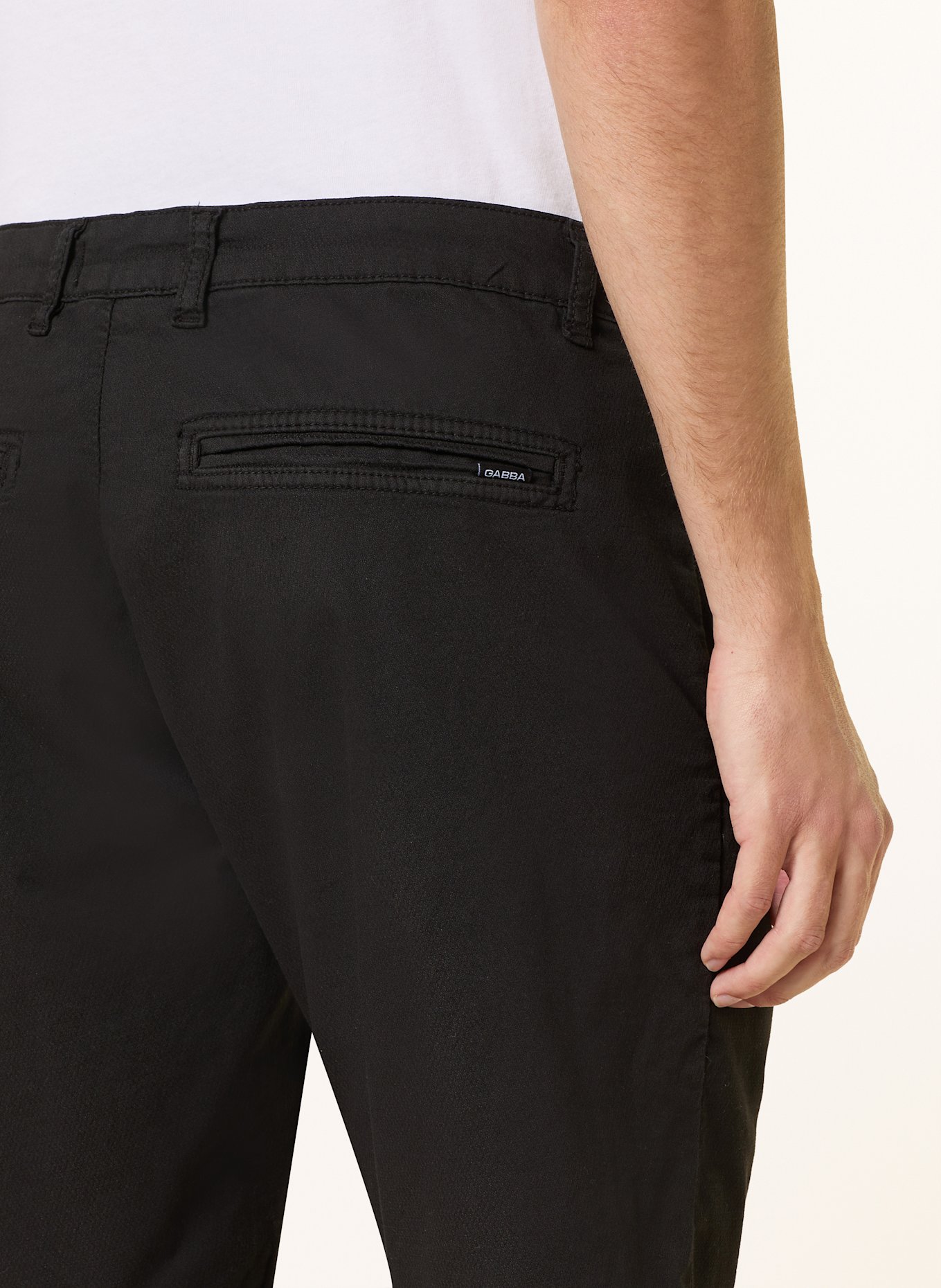 GABBA Chino šortky DALE: ČERNÁ