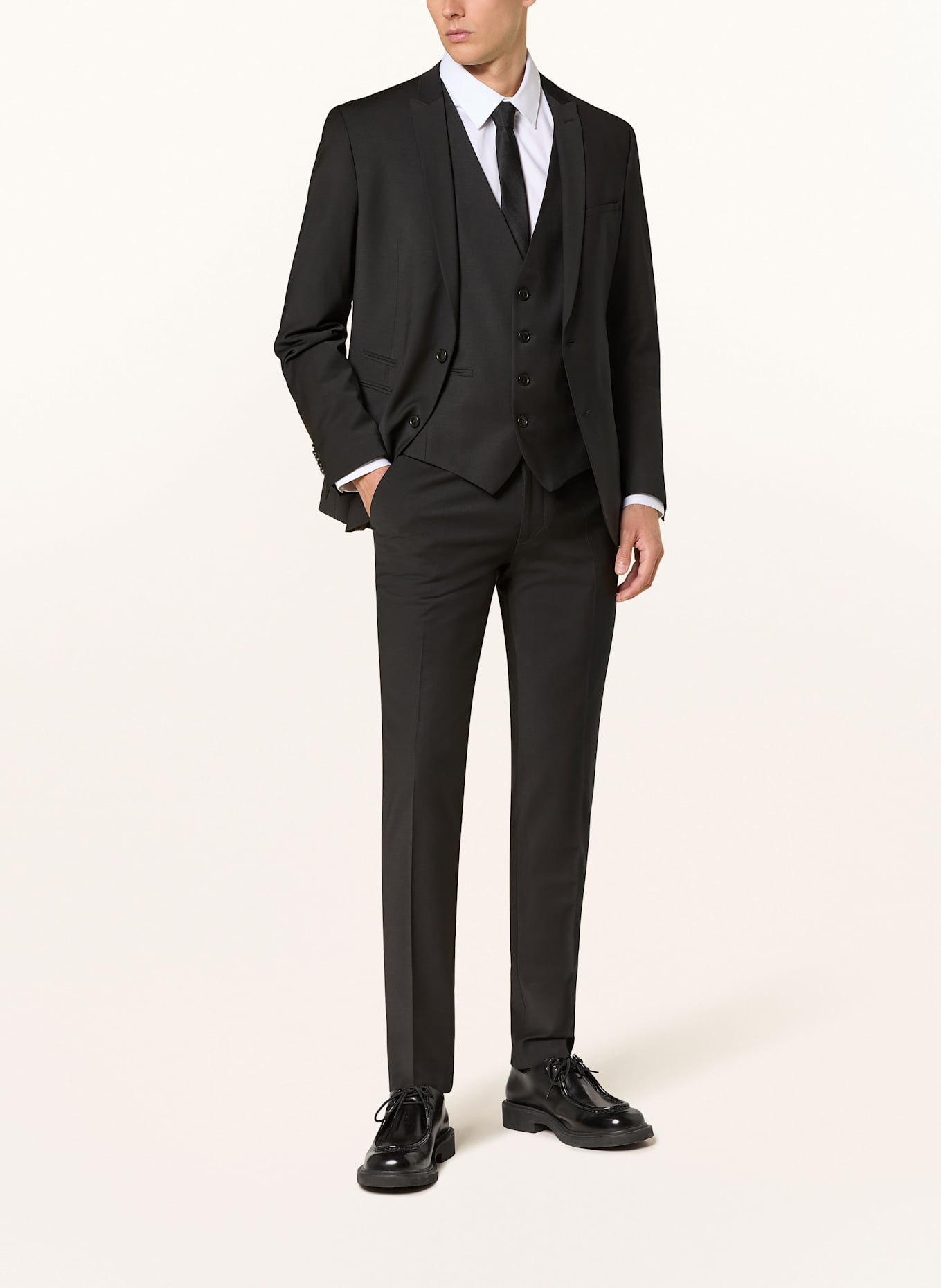 DRYKORN Spodnie garniturowe PIET extra slim fit , Kolor: CZARNY (Obrazek 2)