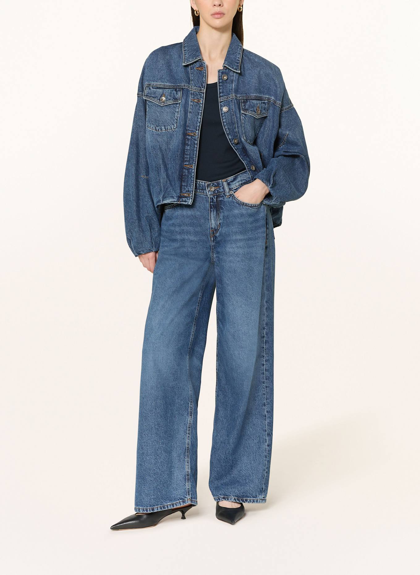 DRYKORN Wide Leg Jeans FLUNG: 3400 blau