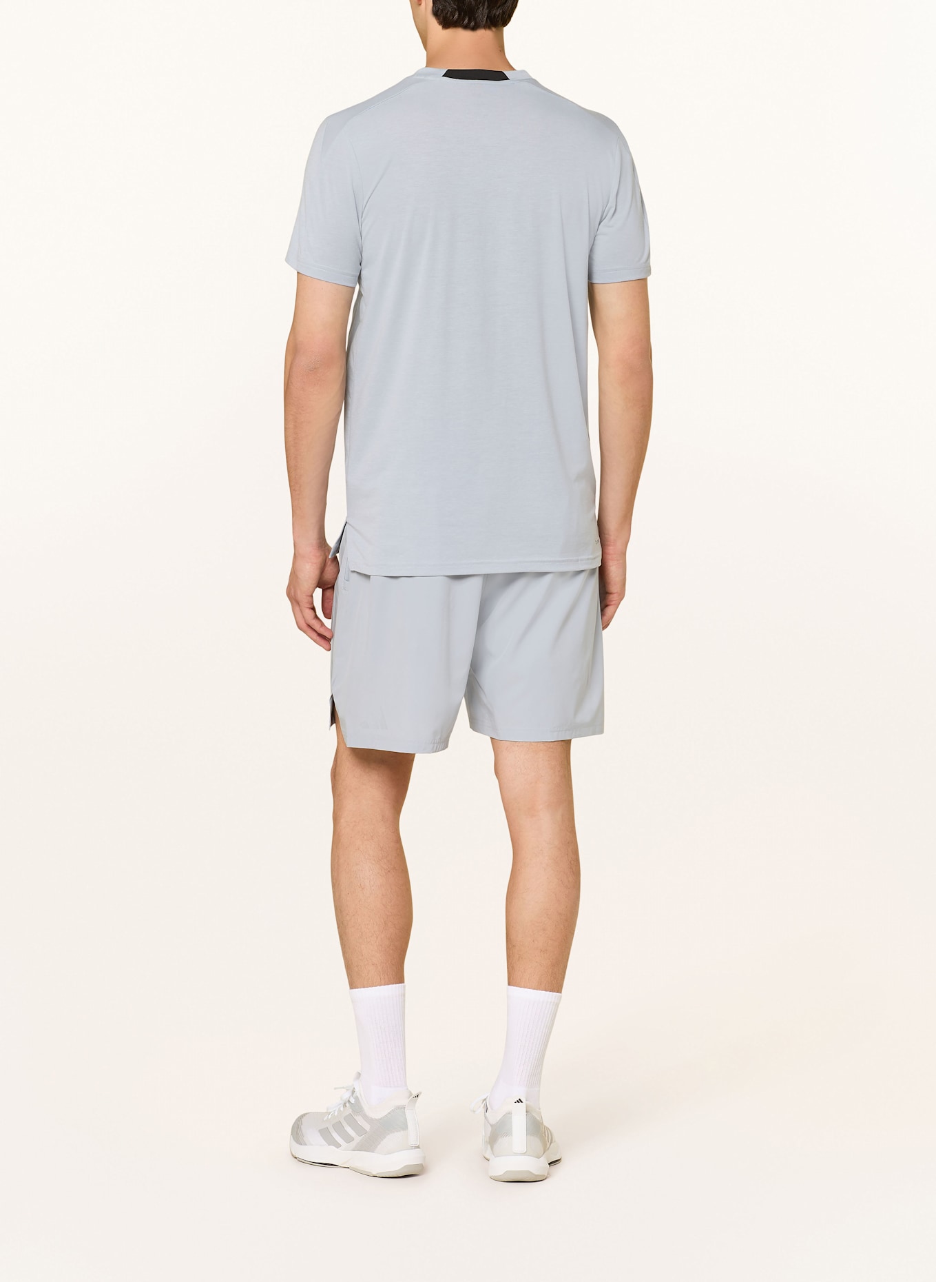 adidas Trainingsshorts D4T 3-STRIPES: HELLGRAU