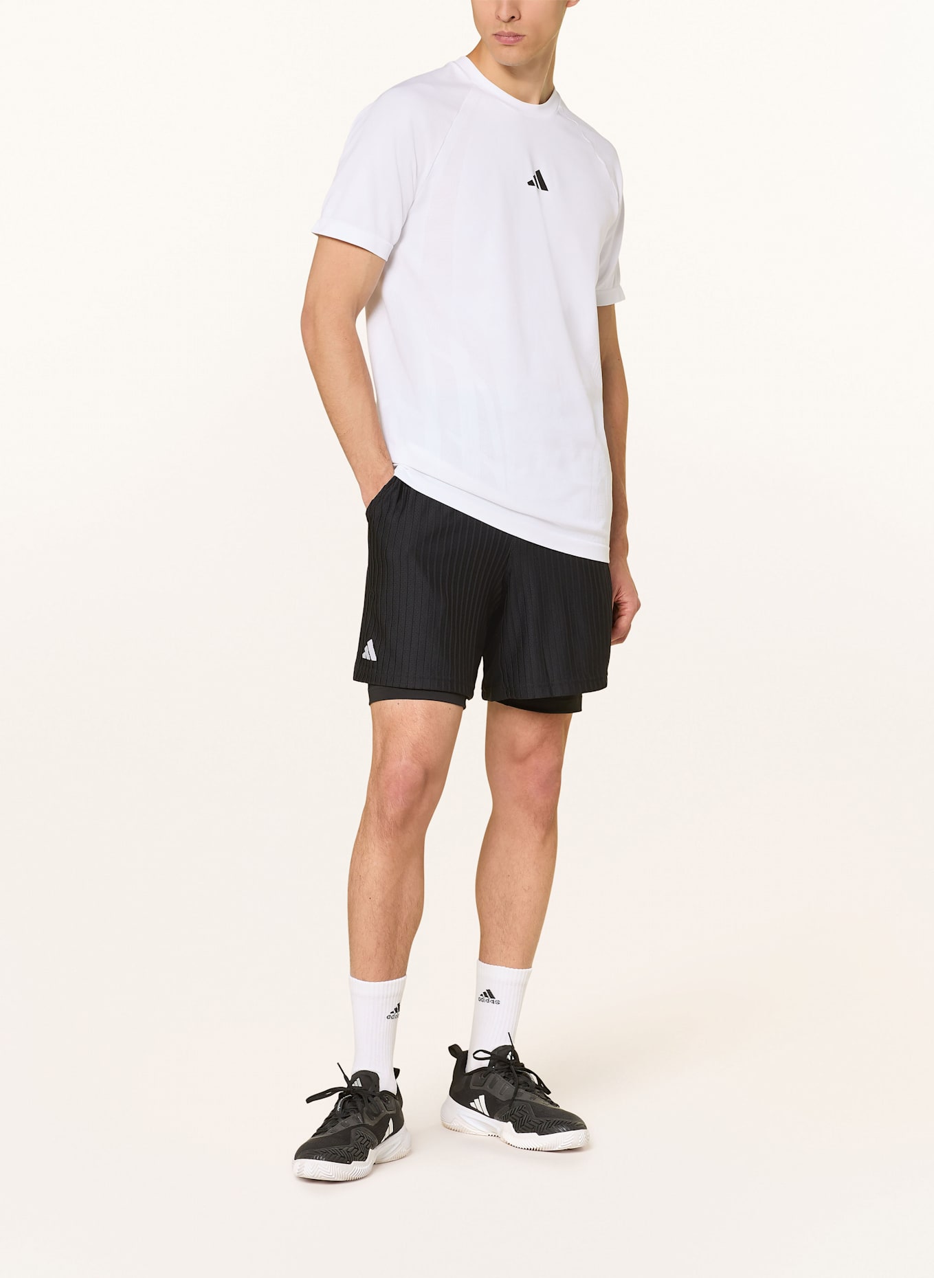 adidas 2-in-1-Tennisshorts TENNIS CLIMACOOL SET: SCHWARZ