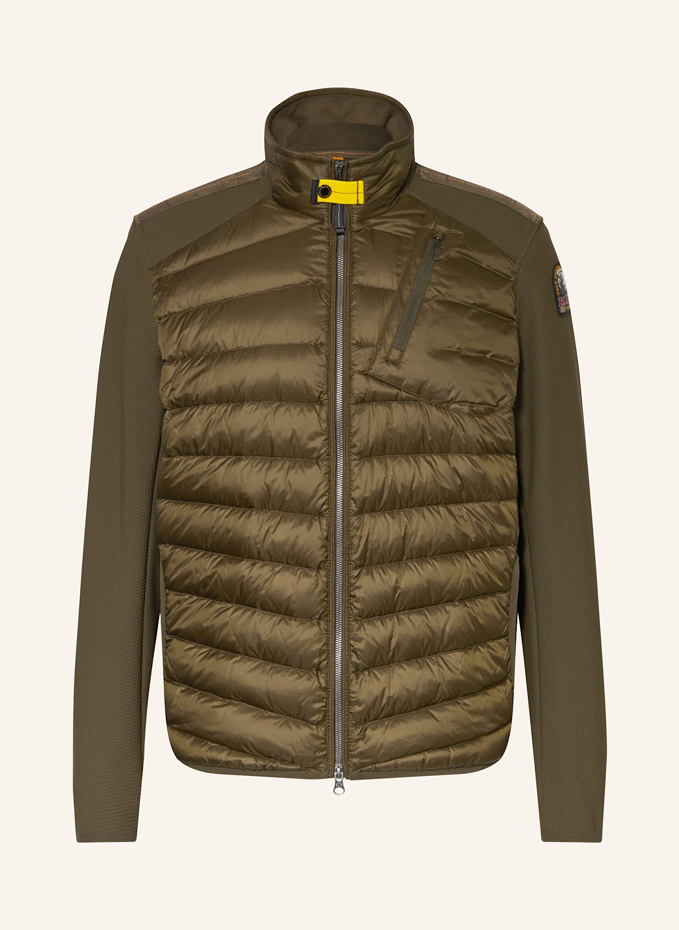 PARAJUMPERS Daunenjacke JAYDEN im Materialmix: DUNKELGRÜN