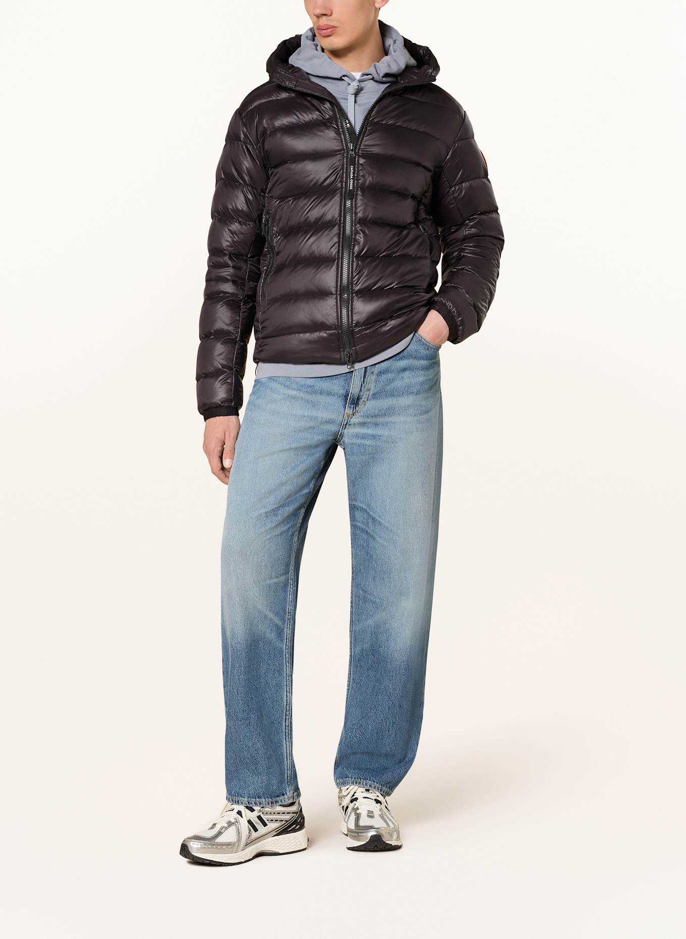 CANADA GOOSE Lightweight down jacket CROFTON: BLACK
