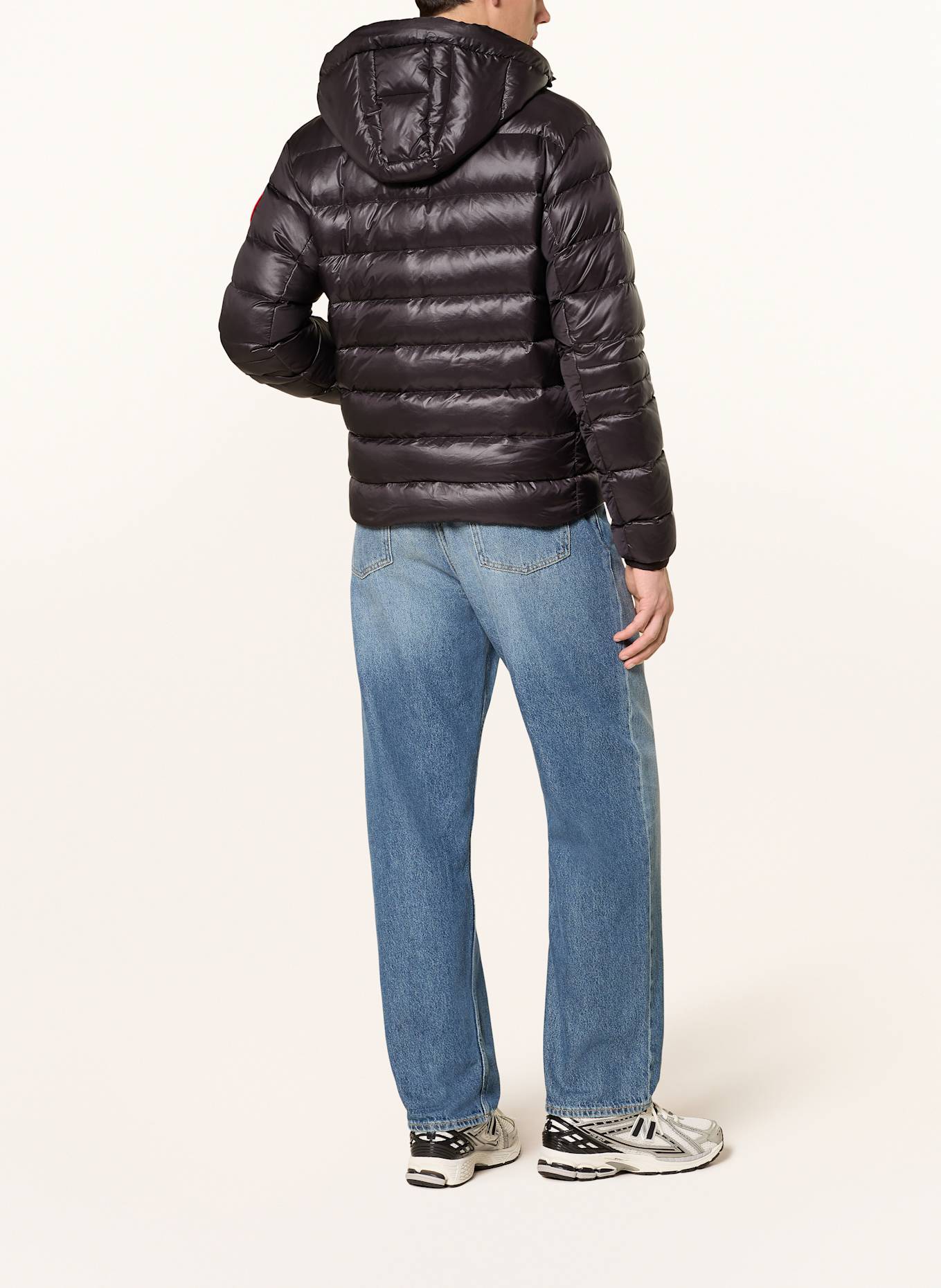 CANADA GOOSE Lightweight down jacket CROFTON: BLACK