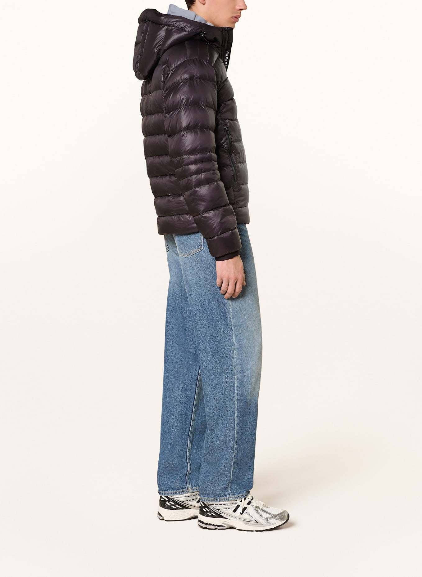 CANADA GOOSE Lightweight down jacket CROFTON: BLACK