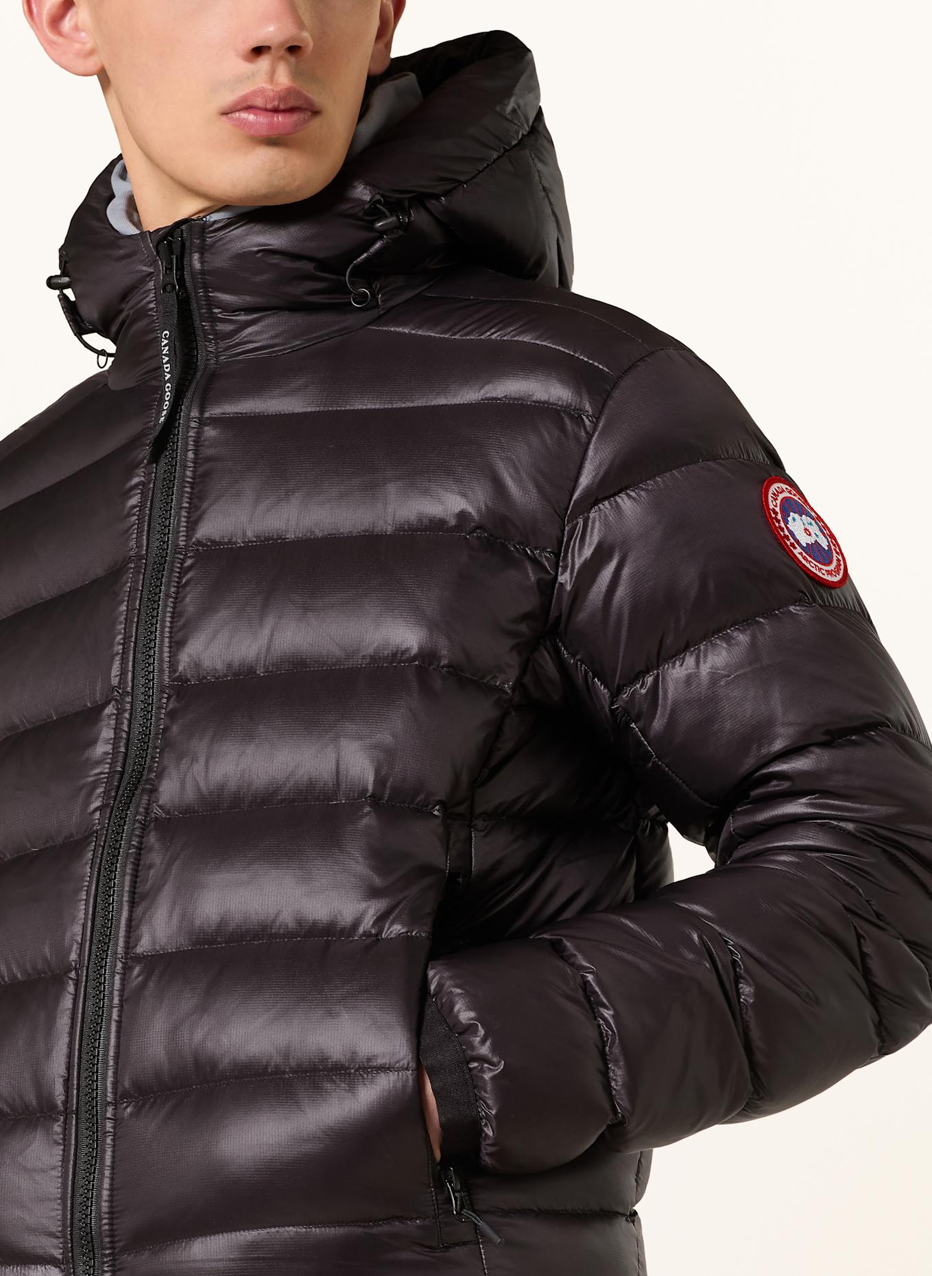 CANADA GOOSE Lightweight down jacket CROFTON: BLACK