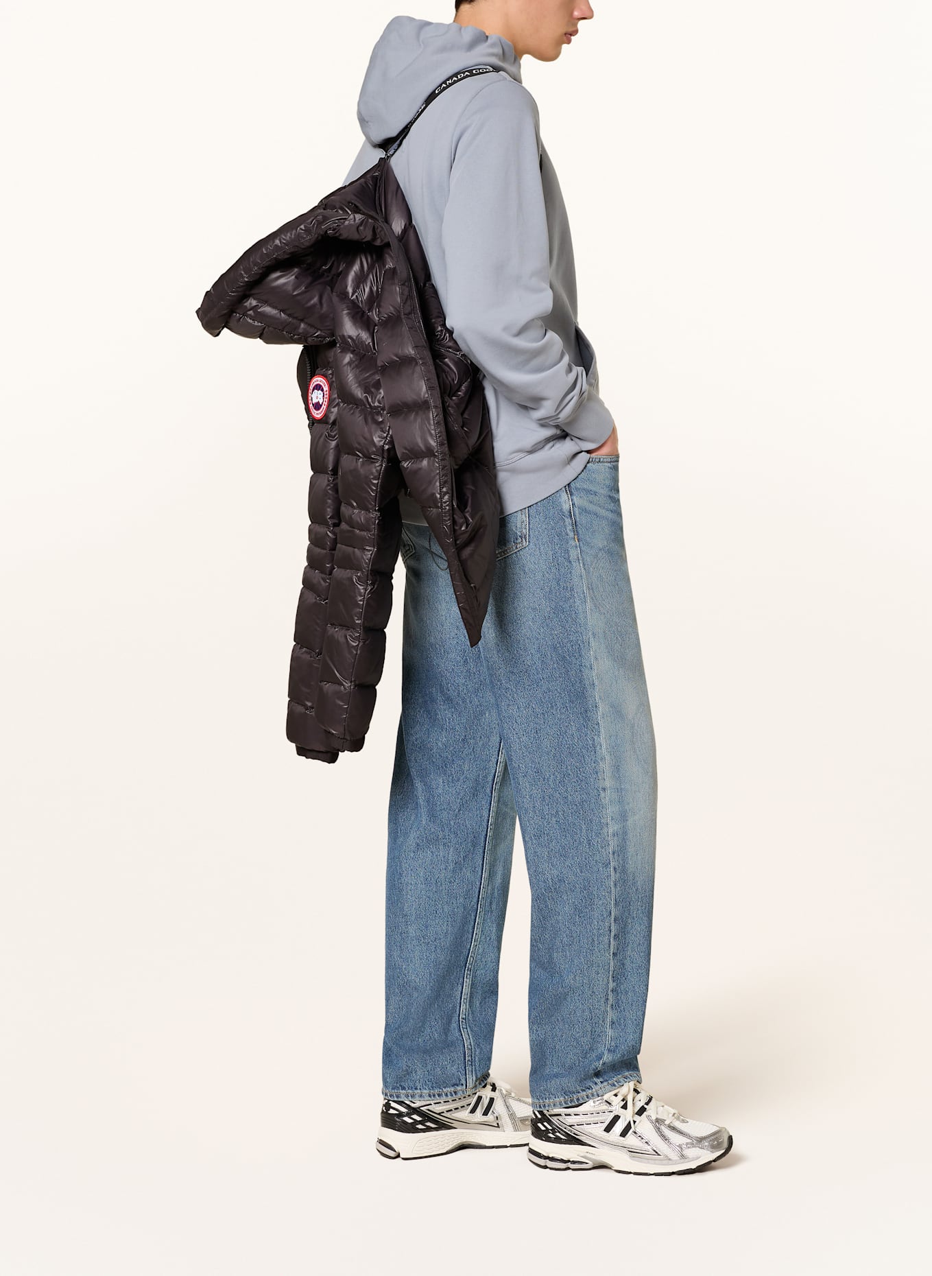 CANADA GOOSE Lightweight down jacket CROFTON: BLACK