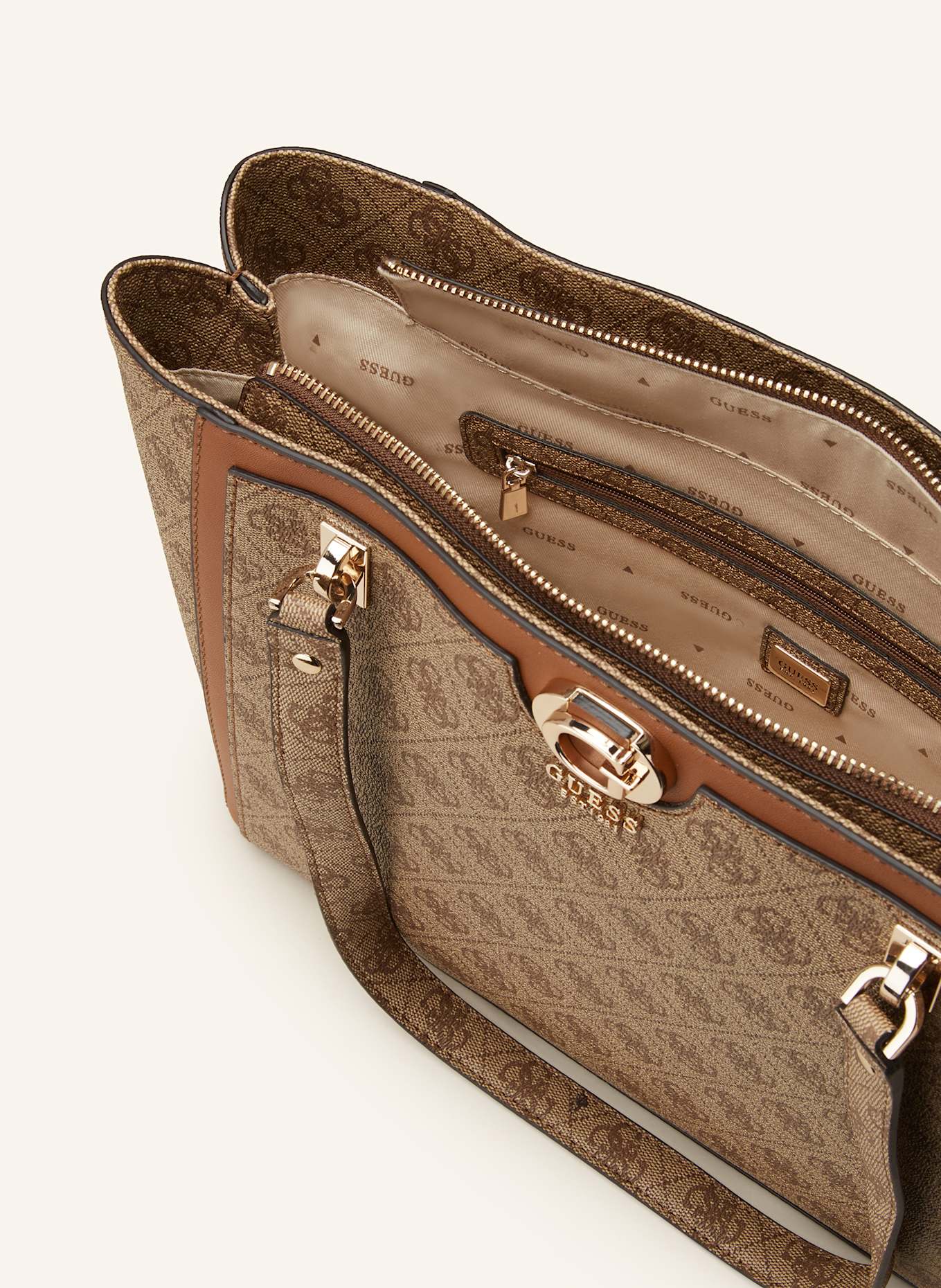 GUESS Shopper ORLINA: HELLBRAUN/ COGNAC/ BRAUN