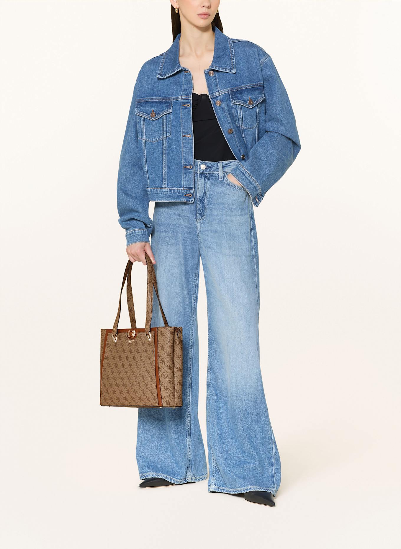 GUESS Shopper ORLINA: HELLBRAUN/ COGNAC/ BRAUN