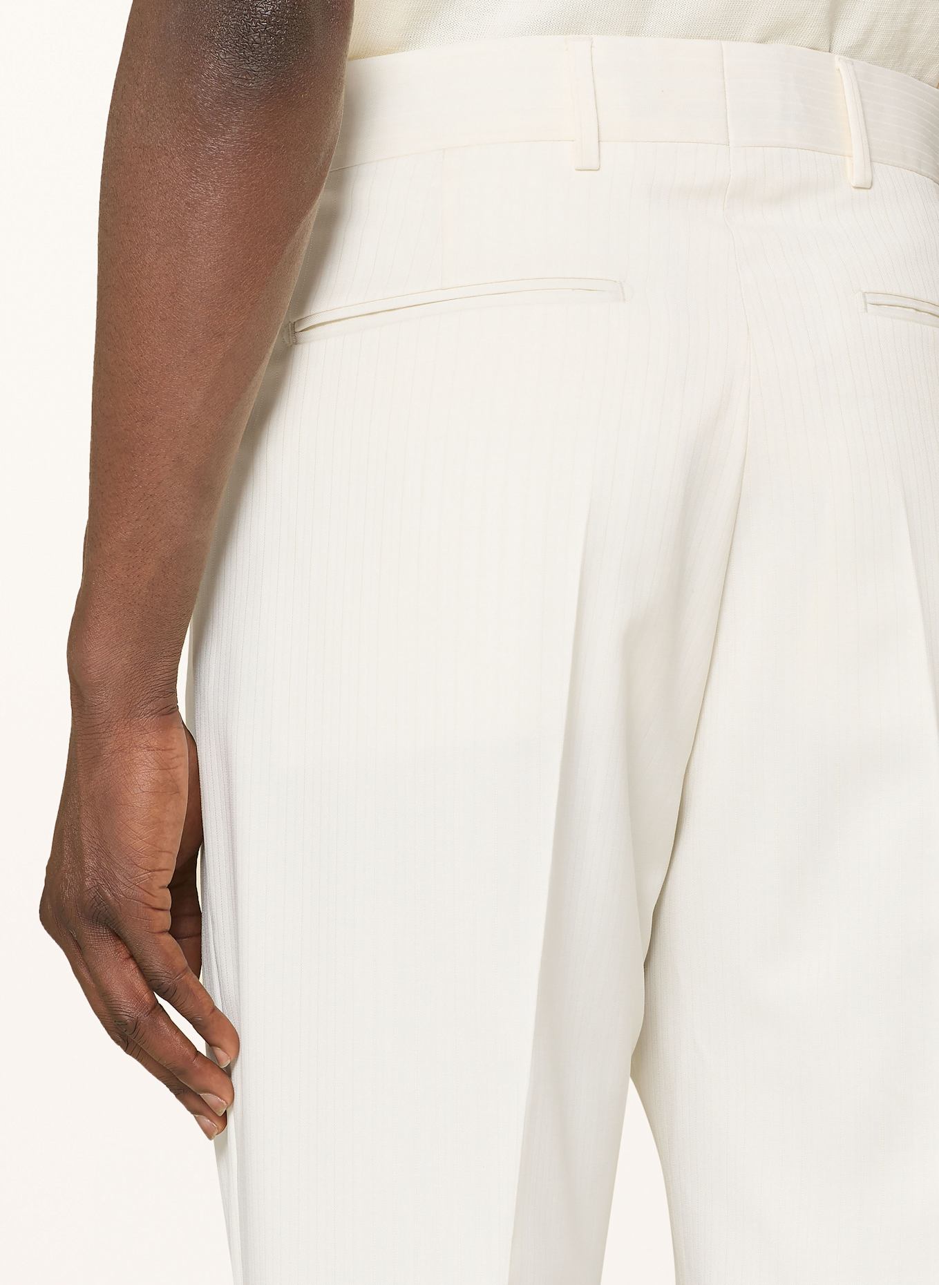 TIGER OF SWEDEN Spodnie garniturowe TENSER regular fit: 06A Ivory White