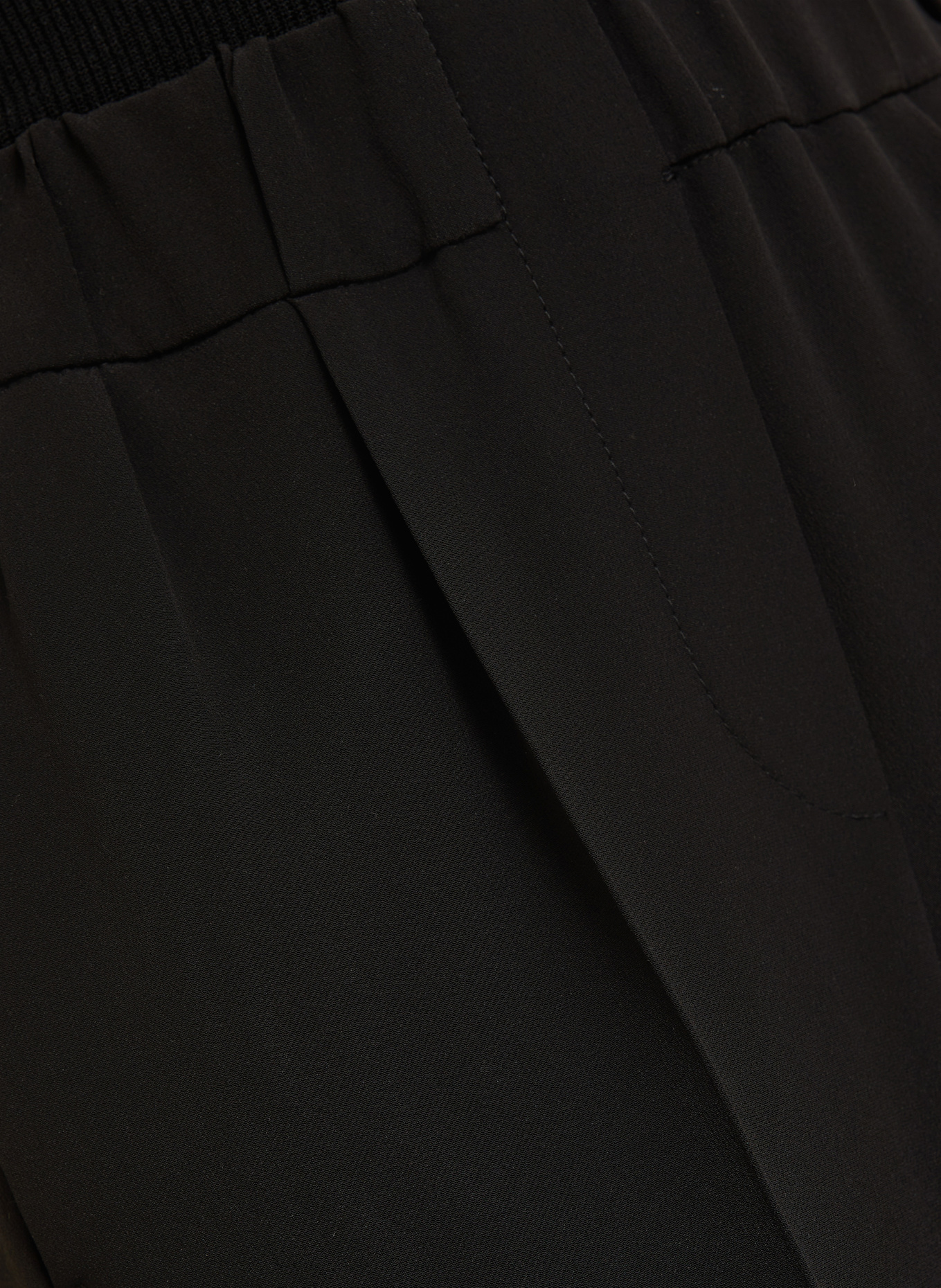 BRUNELLO CUCINELLI 7/8-Hose mit Seide: SCHWARZ