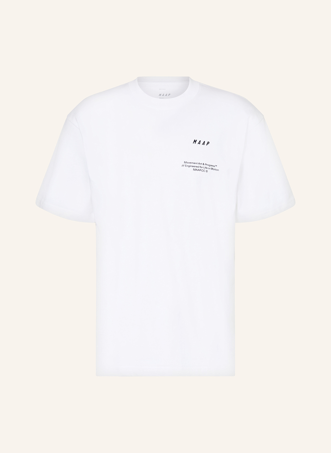 MAAP T-shirt ESSENTIALS PRINT: WHITE