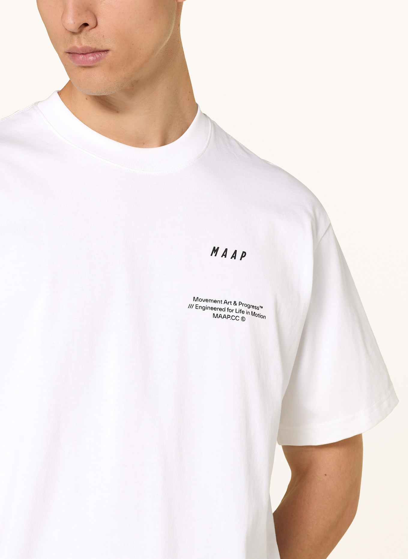 MAAP T-shirt ESSENTIALS PRINT: WHITE