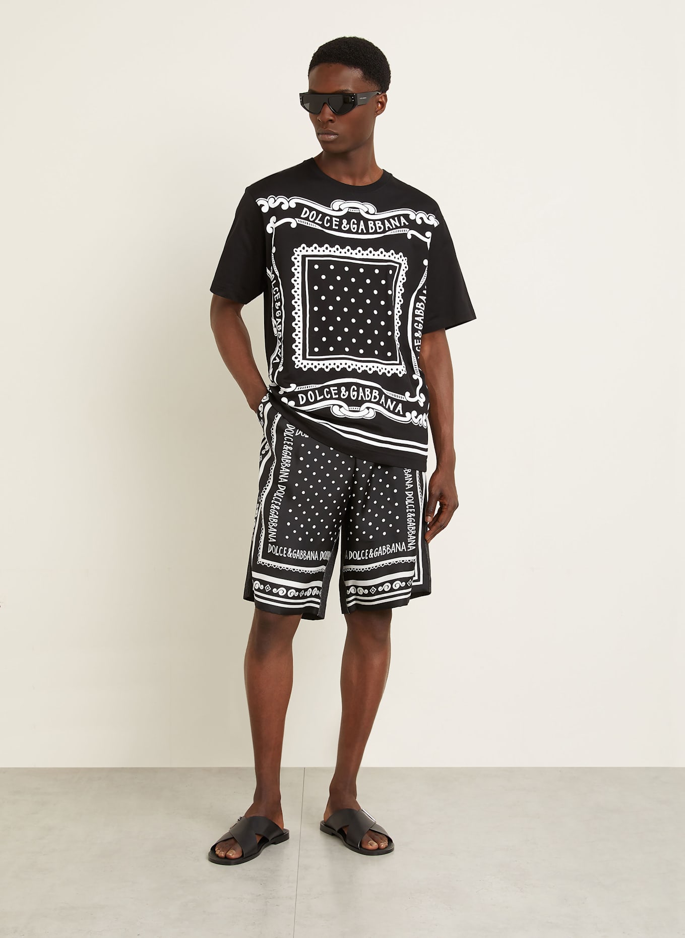 DOLCE & GABBANA T-Shirt: SCHWARZ/ WEISS