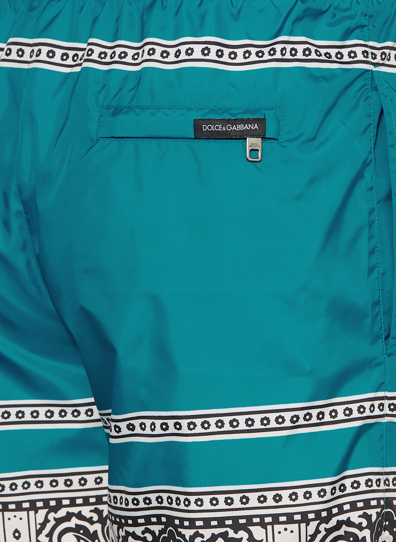 DOLCE & GABBANA Badeshorts: NEONBLAU / SCHWARZ / WEISS