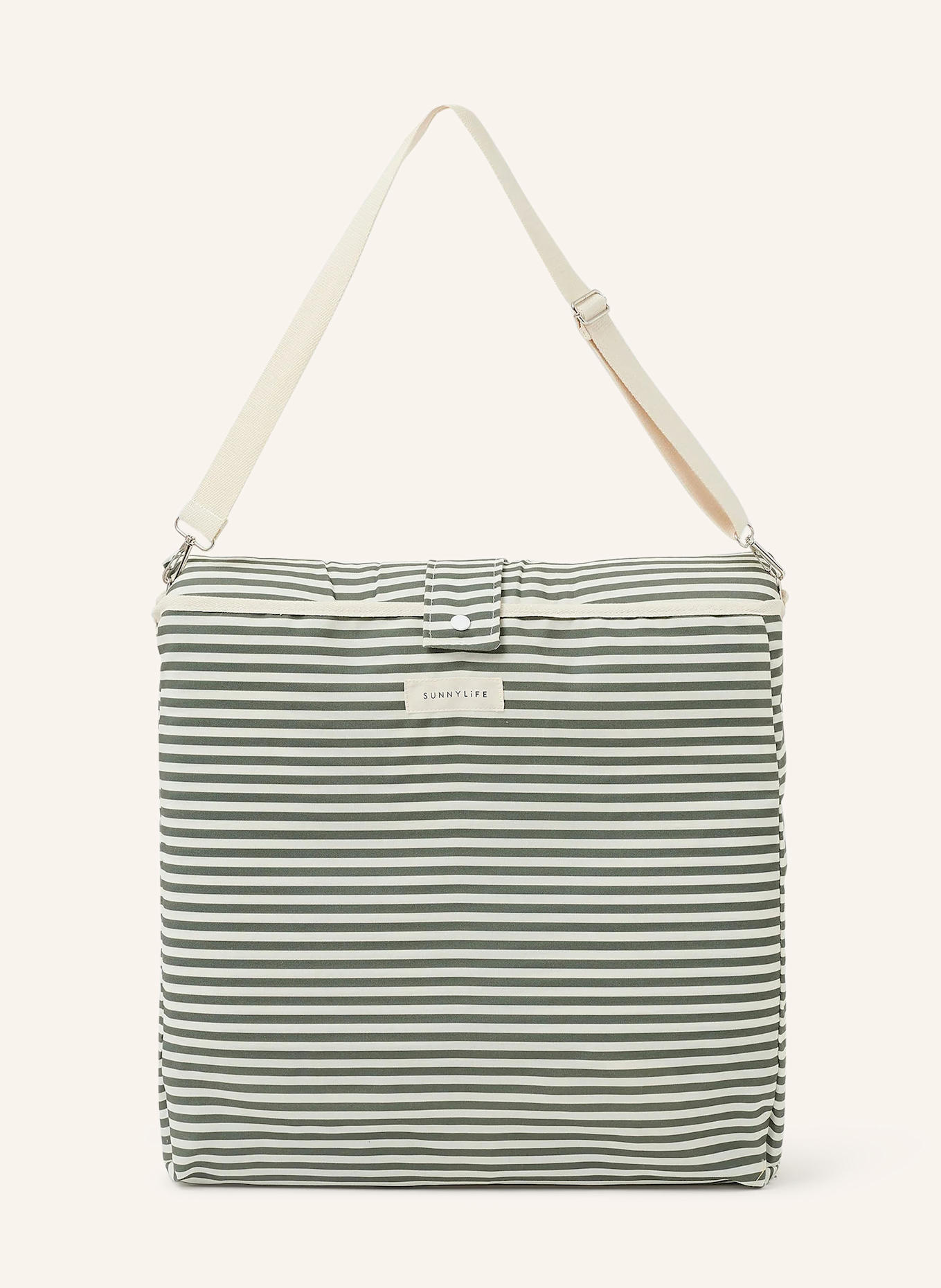 SUNNYLIFE Beach lounger: OLIVE / WHITE