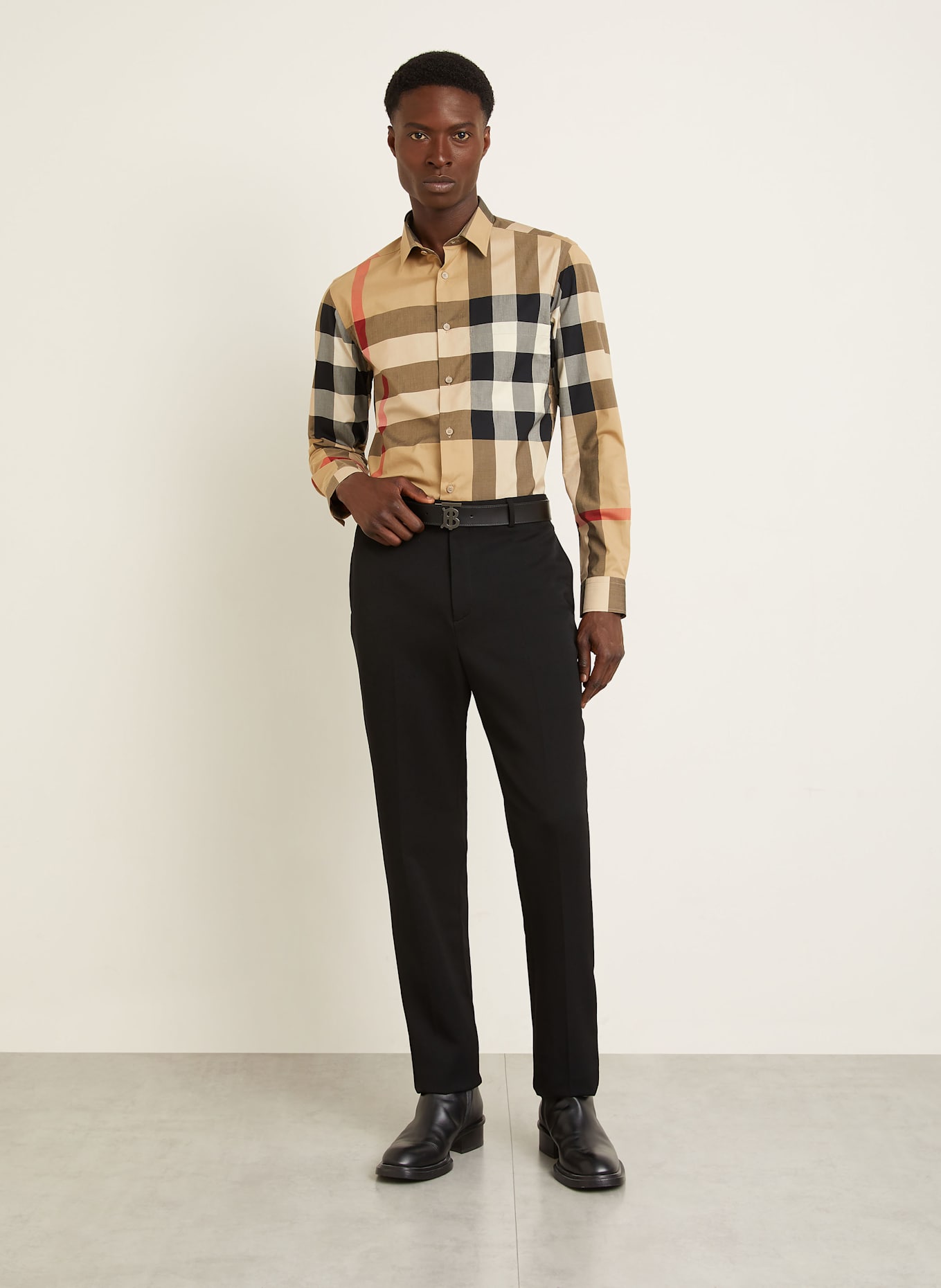 BURBERRY Koszula SUMMERTON regular fit: CAMELOWY/ NIEBIESKI/ CZERWONY