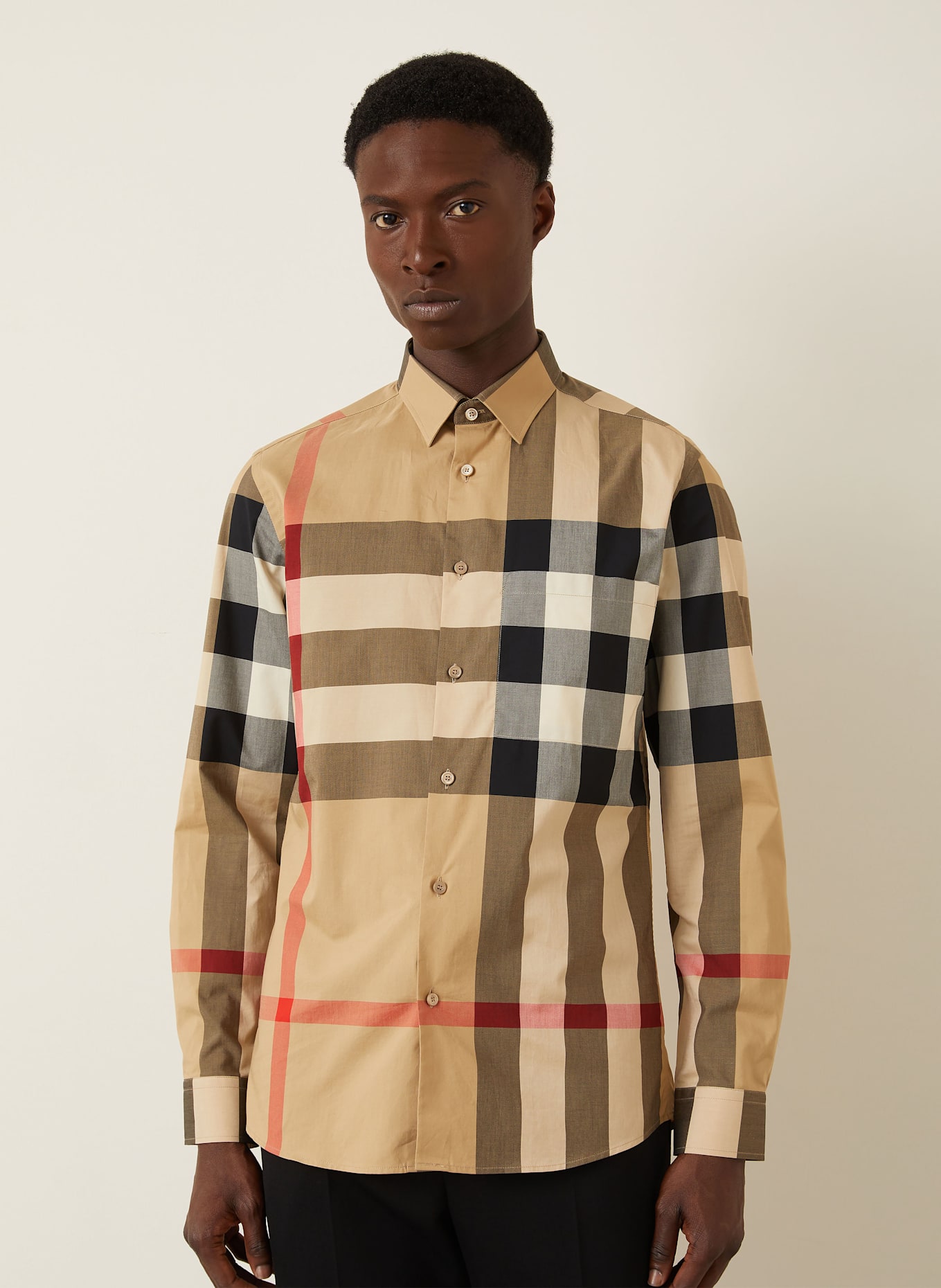 BURBERRY Koszula SUMMERTON regular fit: CAMELOWY/ NIEBIESKI/ CZERWONY
