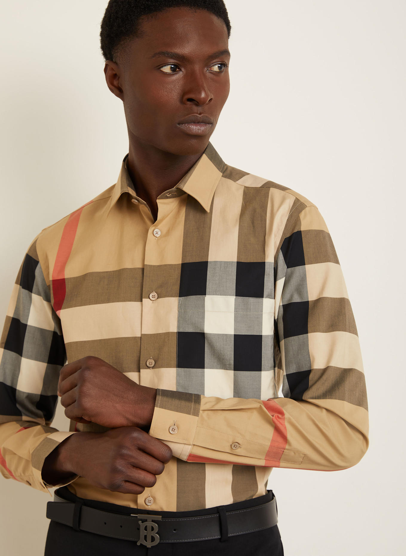 BURBERRY Koszula SUMMERTON regular fit: CAMELOWY/ NIEBIESKI/ CZERWONY