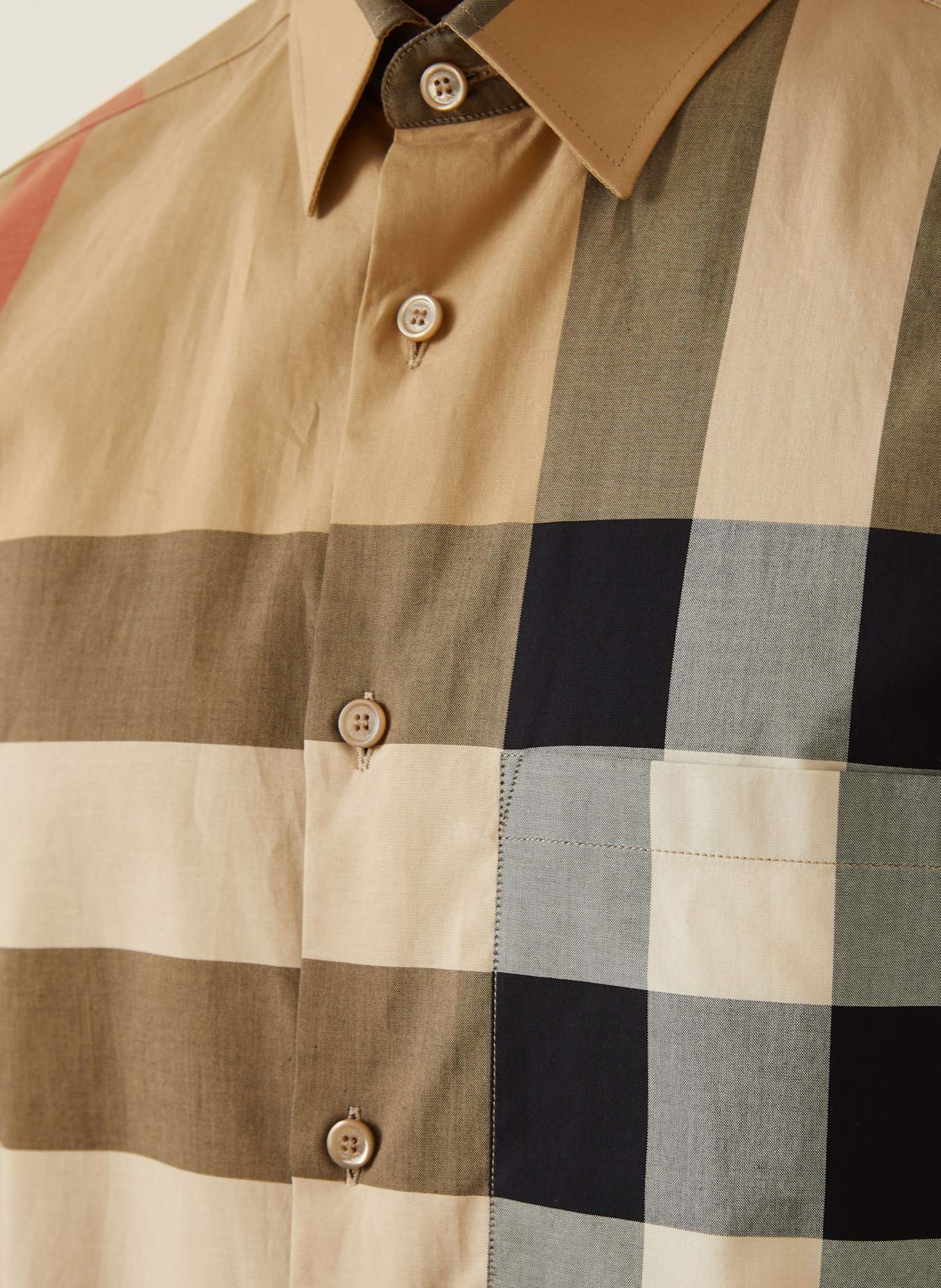 BURBERRY Koszula SUMMERTON regular fit: CAMELOWY/ NIEBIESKI/ CZERWONY