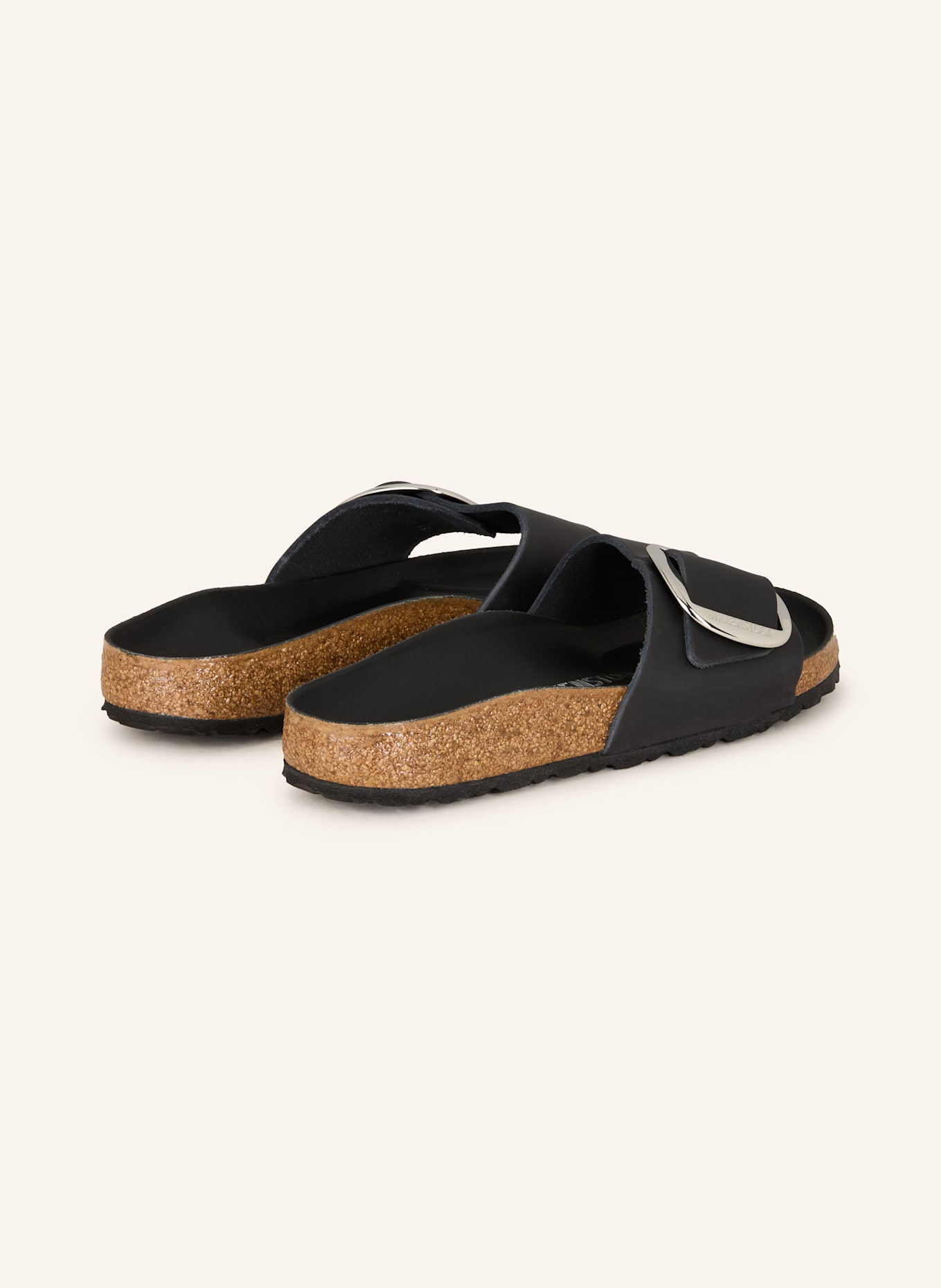 BIRKENSTOCK Pantoletten MADRID BIG BUCKLE: SCHWARZ