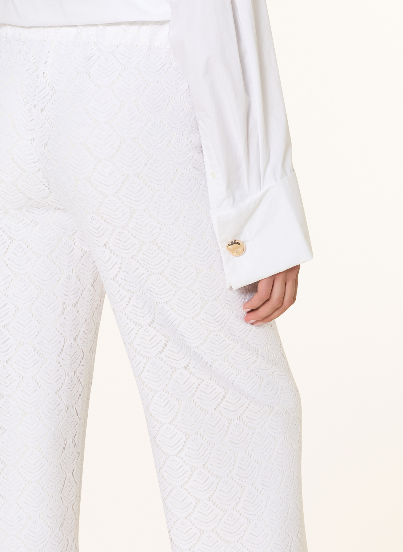 BETTY&CO Strickhose: WEISS