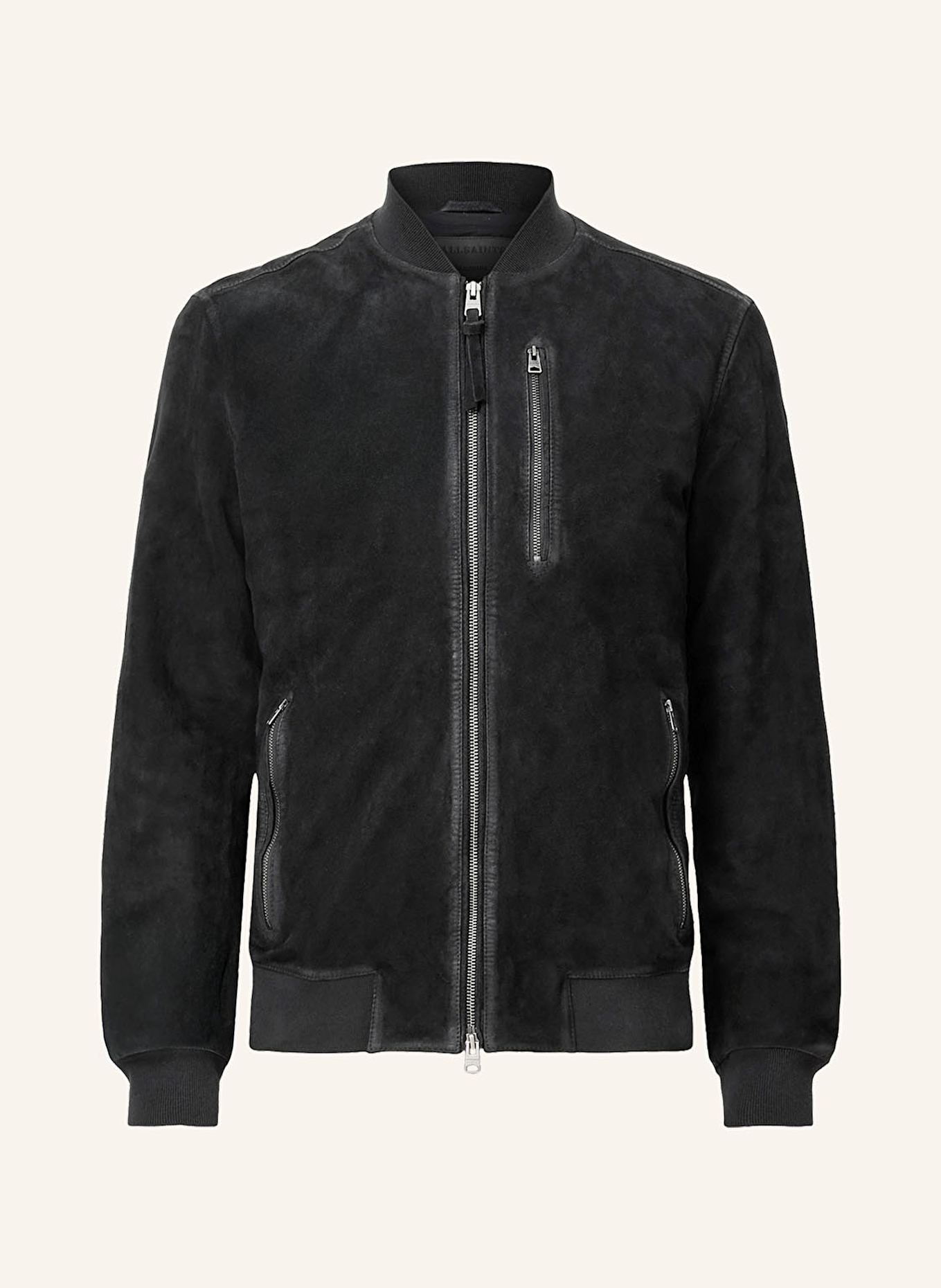 ALLSAINTS Lederjacke KEMBLE: SCHWARZ