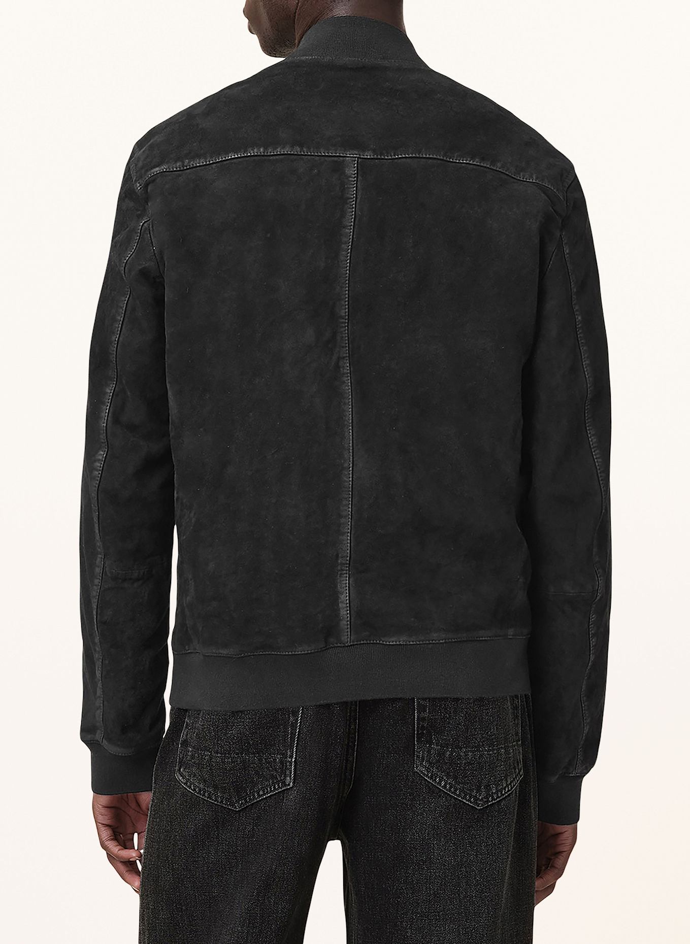 ALLSAINTS Lederjacke KEMBLE: SCHWARZ