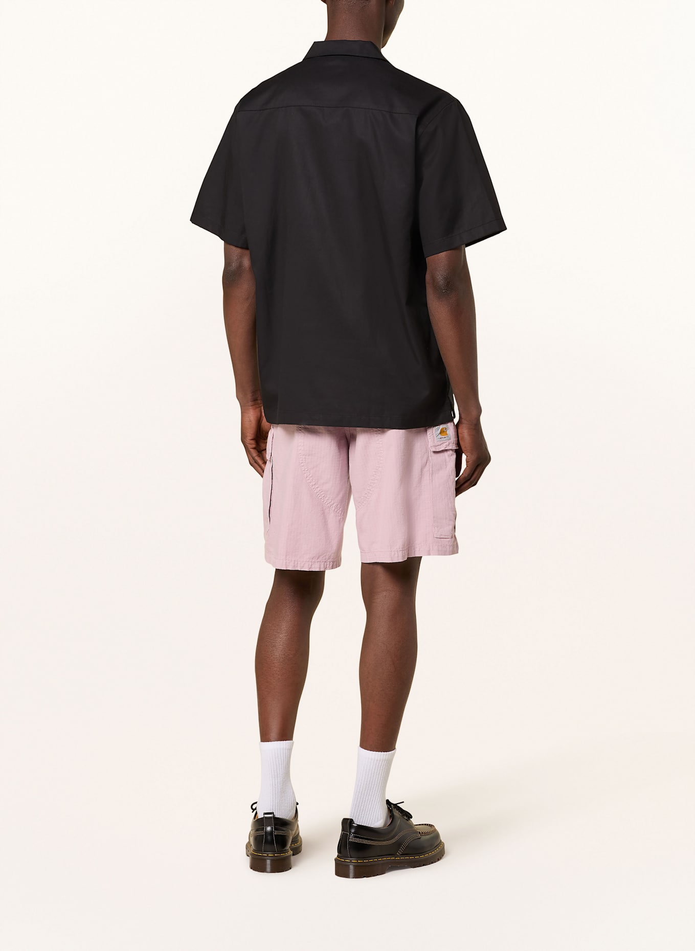 carhartt WIP Resorthemd DELRAY Loose Fit: SCHWARZ