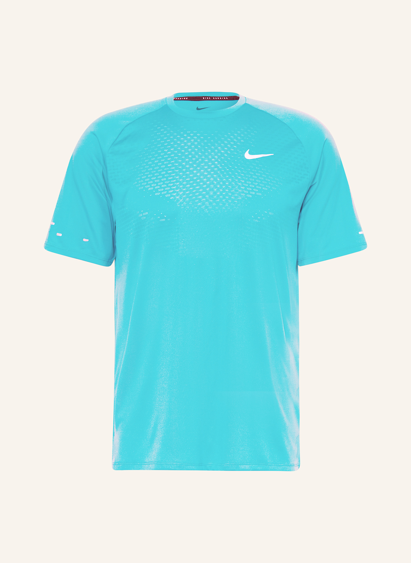 Nike Laufshirt STRIDE: NEONTÜRKIS