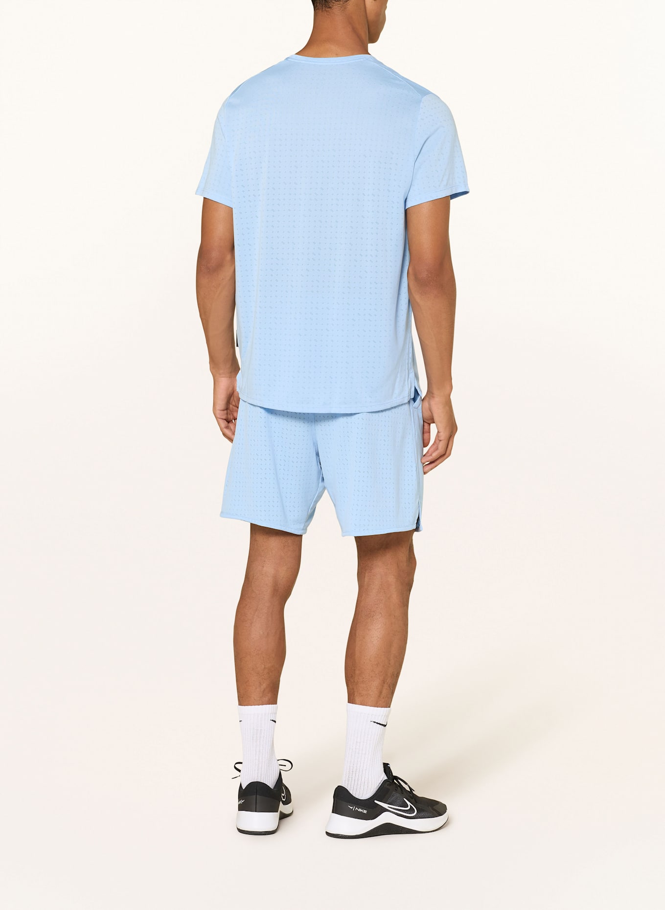 Nike Laufshirt BREATHE MILER: HELLBLAU