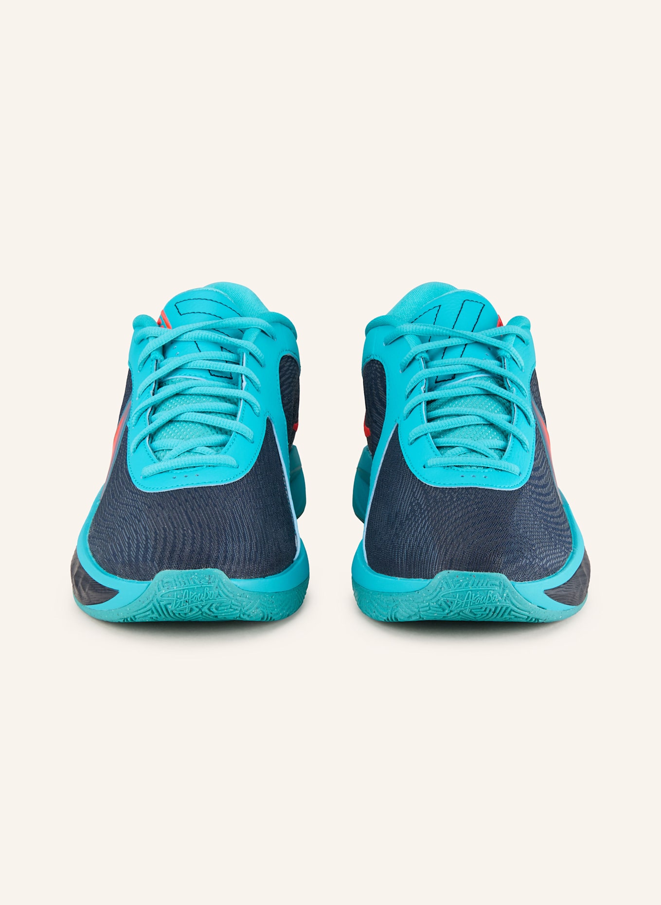 Nike Basketballschuhe GIANNIS FREAK 6: TÜRKIS/ DUNKELBLAU/ ROT