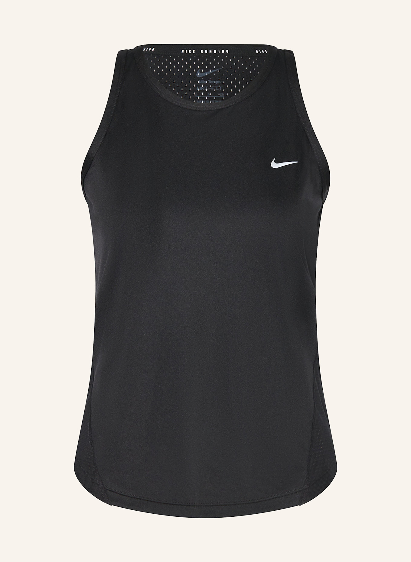 Nike Lauftop TEMPO: SCHWARZ
