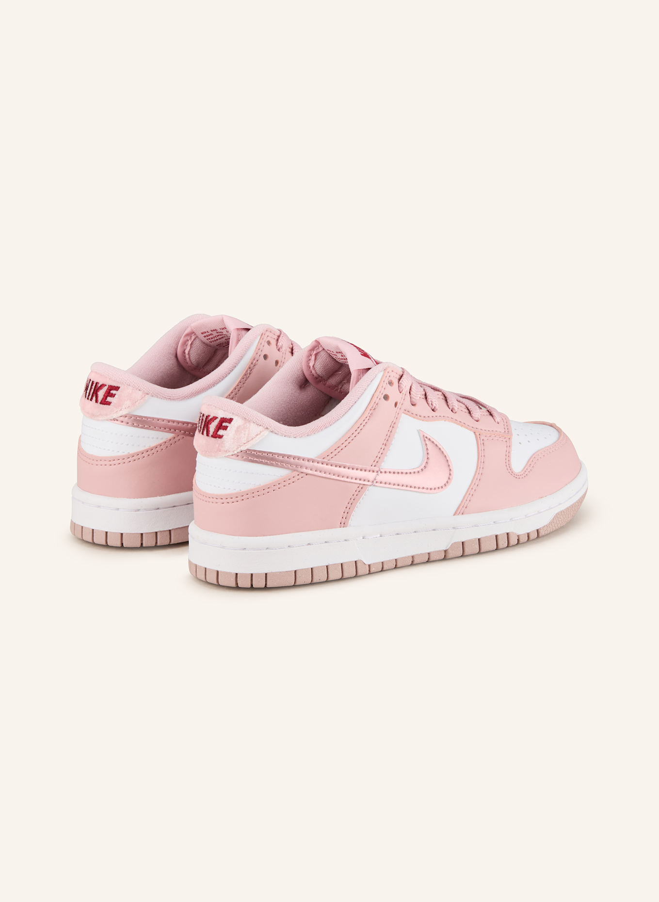 Nike Sneaker DUNK LOW: ROSA/ WEISS