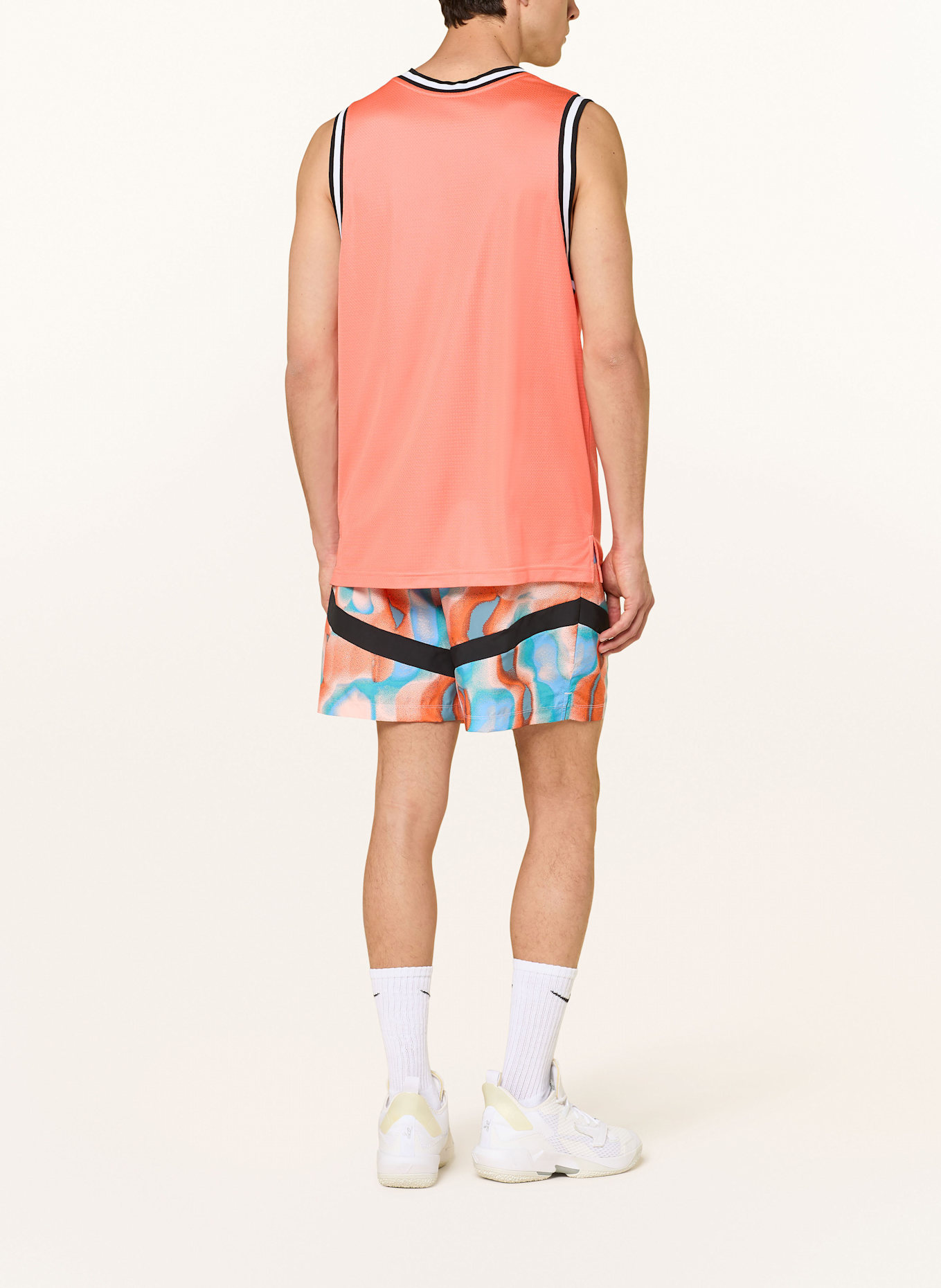 Nike Basketballshorts ICON WVN 6IN: ORANGE/ HELLBLAU/ HELLORANGE