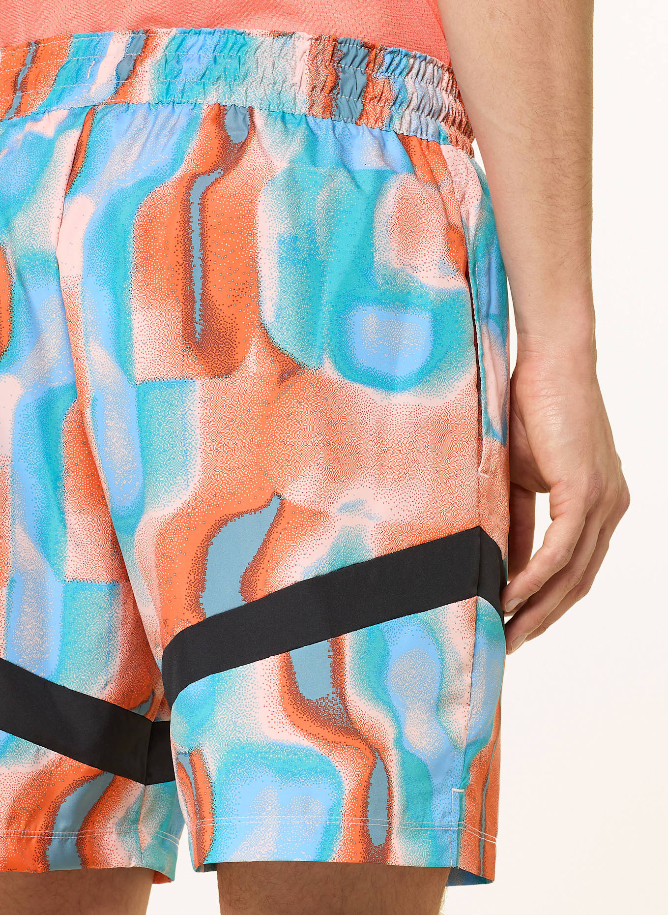 Nike Basketballshorts ICON WVN 6IN: ORANGE/ HELLBLAU/ HELLORANGE