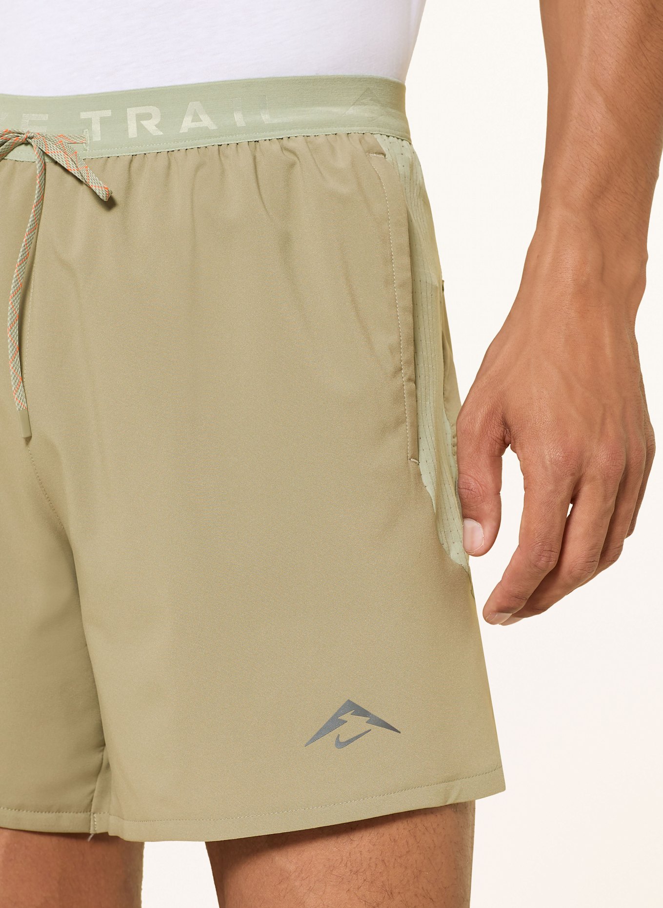 Nike 2-in-1-Laufshorts TRAIL BRIEF-LINED: KHAKI