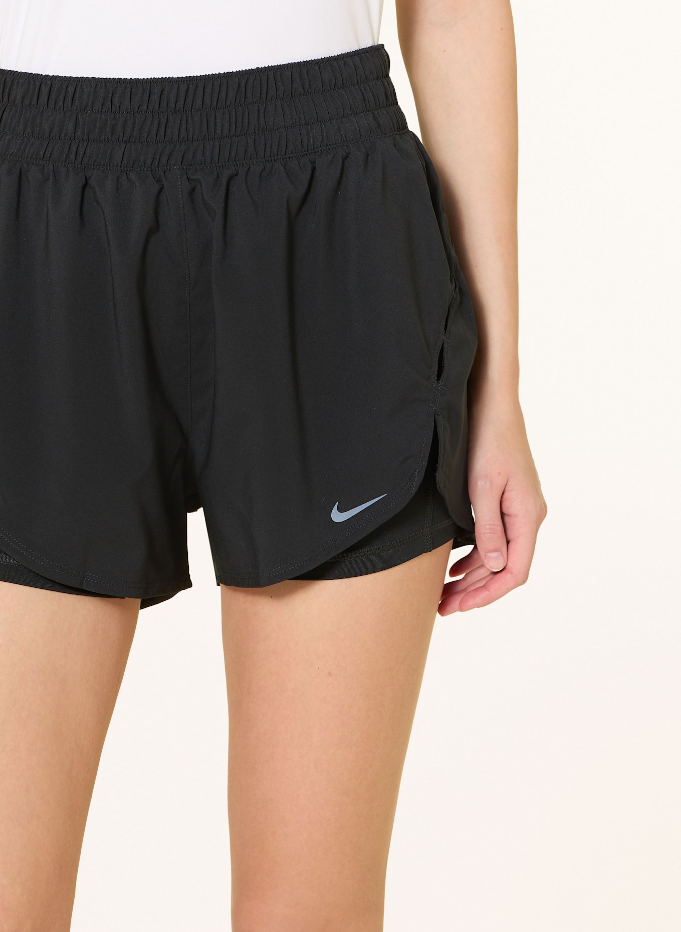 Nike 2-in-1-Trainingsshorts ONE: SCHWARZ