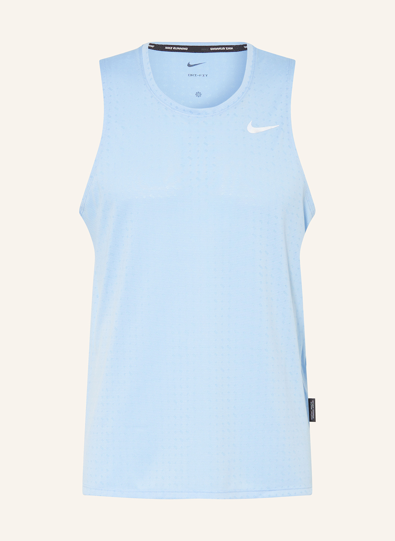 Nike Lauftop BREATHE MILER: HELLBLAU