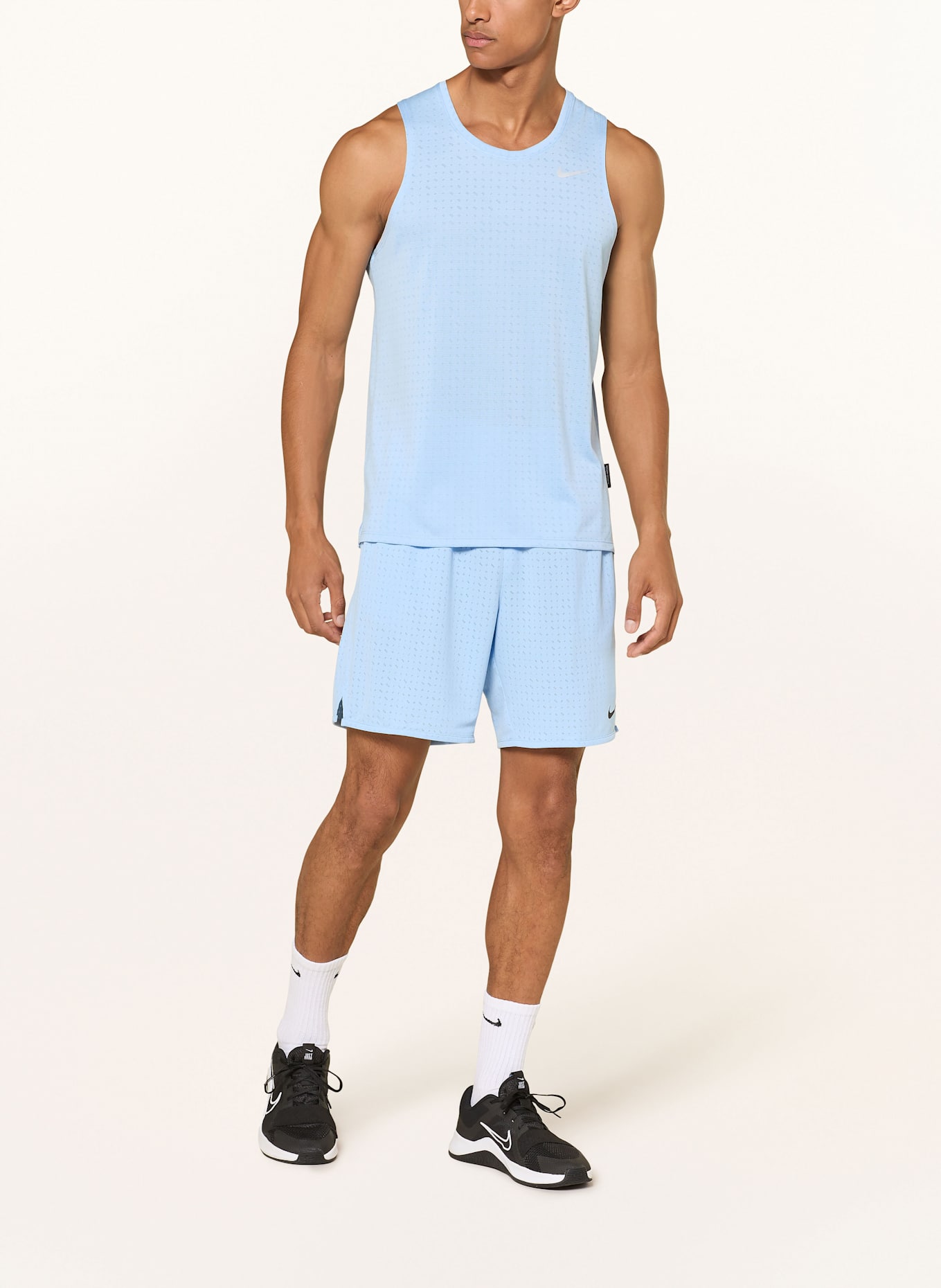 Nike Lauftop BREATHE MILER: HELLBLAU