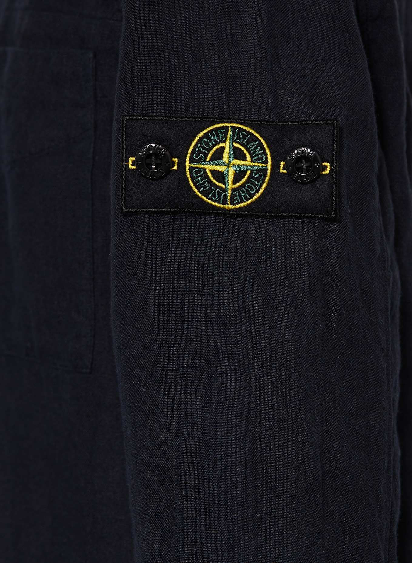 STONE ISLAND JUNIOR Leinenhemd: DUNKELBLAU
