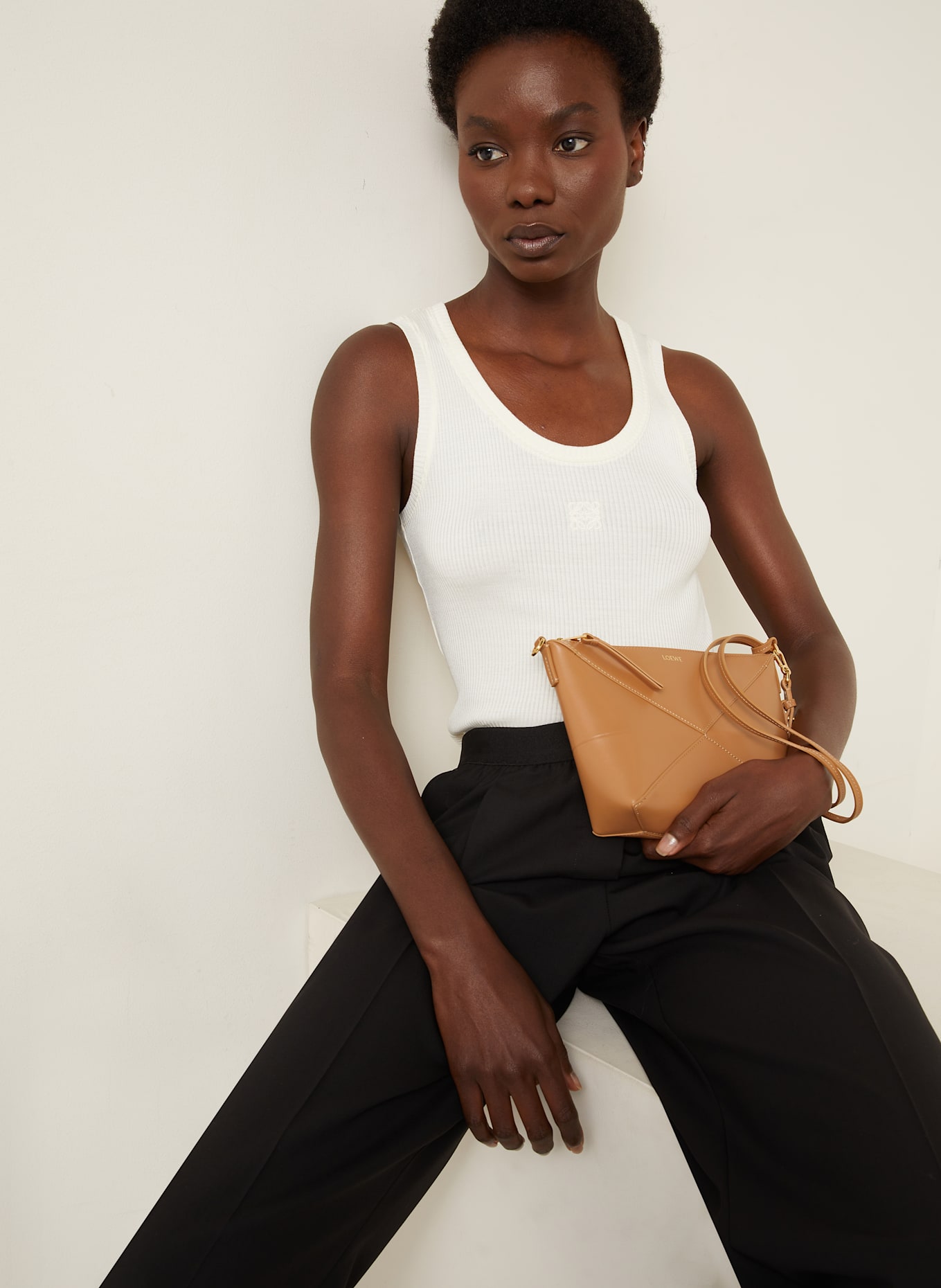 LOEWE Pouch PUZZLE FOLD: COGNAC