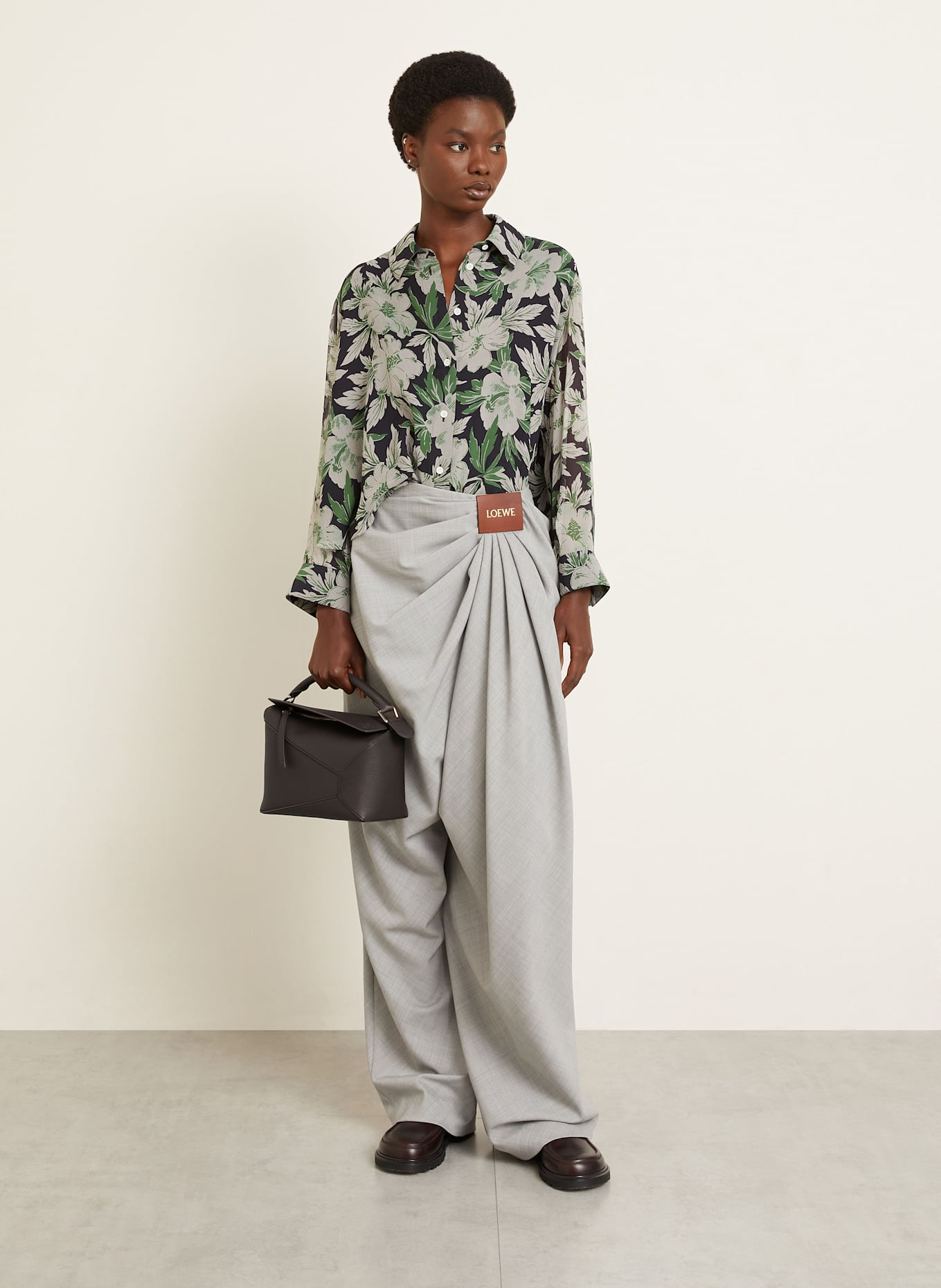 LOEWE Handbag PUZZLE EDGE SMALL: DARK GRAY