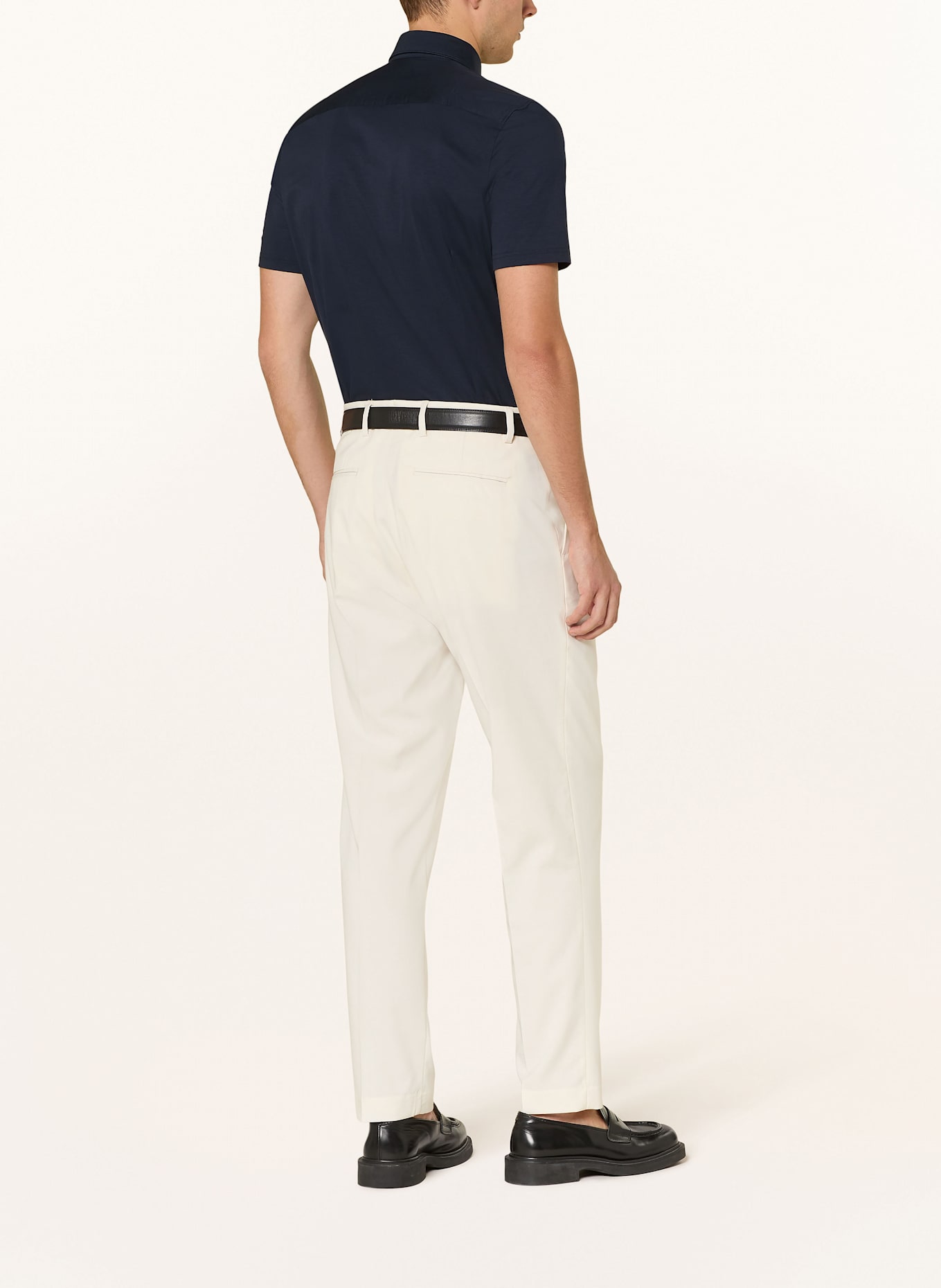 OLYMP Kurzarm-Hemd Level Five 24/Seven body fit: DUNKELBLAU