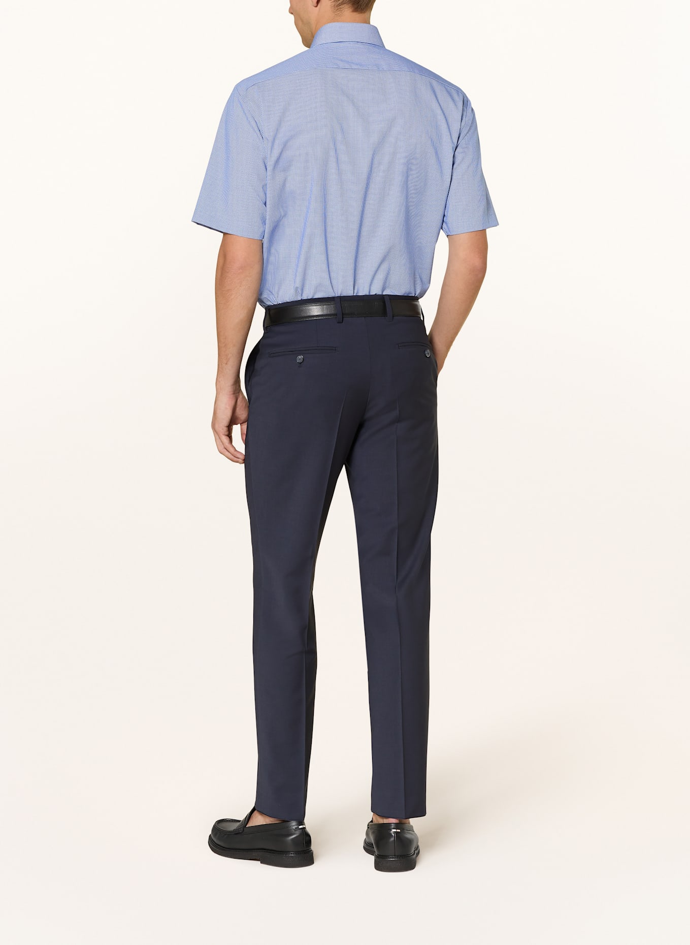 OLYMP Kurzarm-Hemd Luxor modern fit: DUNKELBLAU