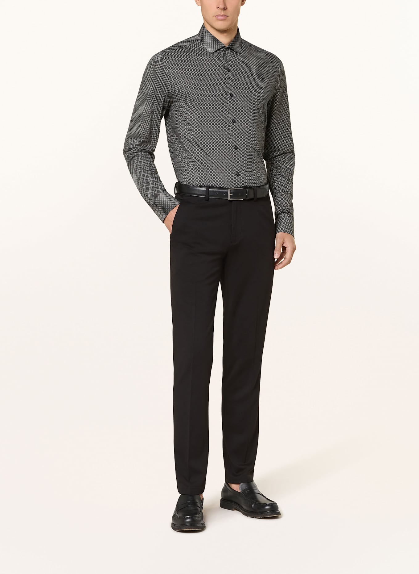 OLYMP Hemd Level Five body fit: DUNKELGRAU