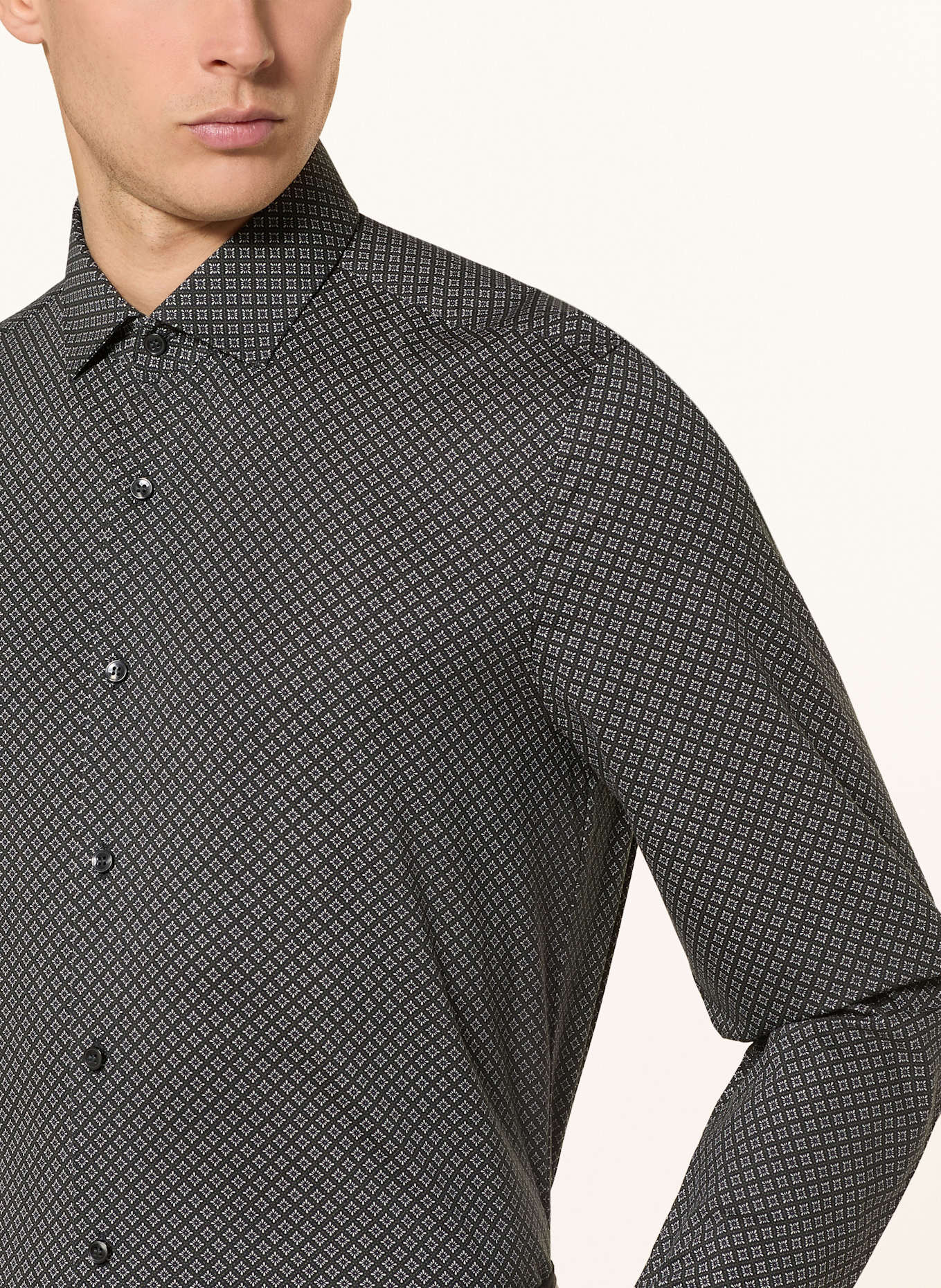 OLYMP Hemd Level Five body fit: DUNKELGRAU