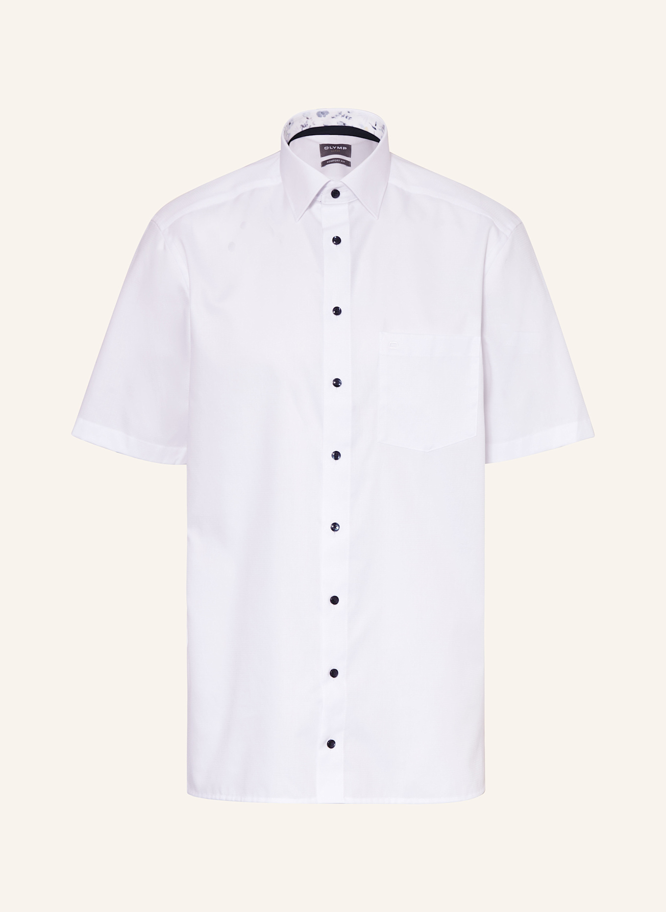 OLYMP Kurzarm-Hemd Luxor comfort fit: WEISS