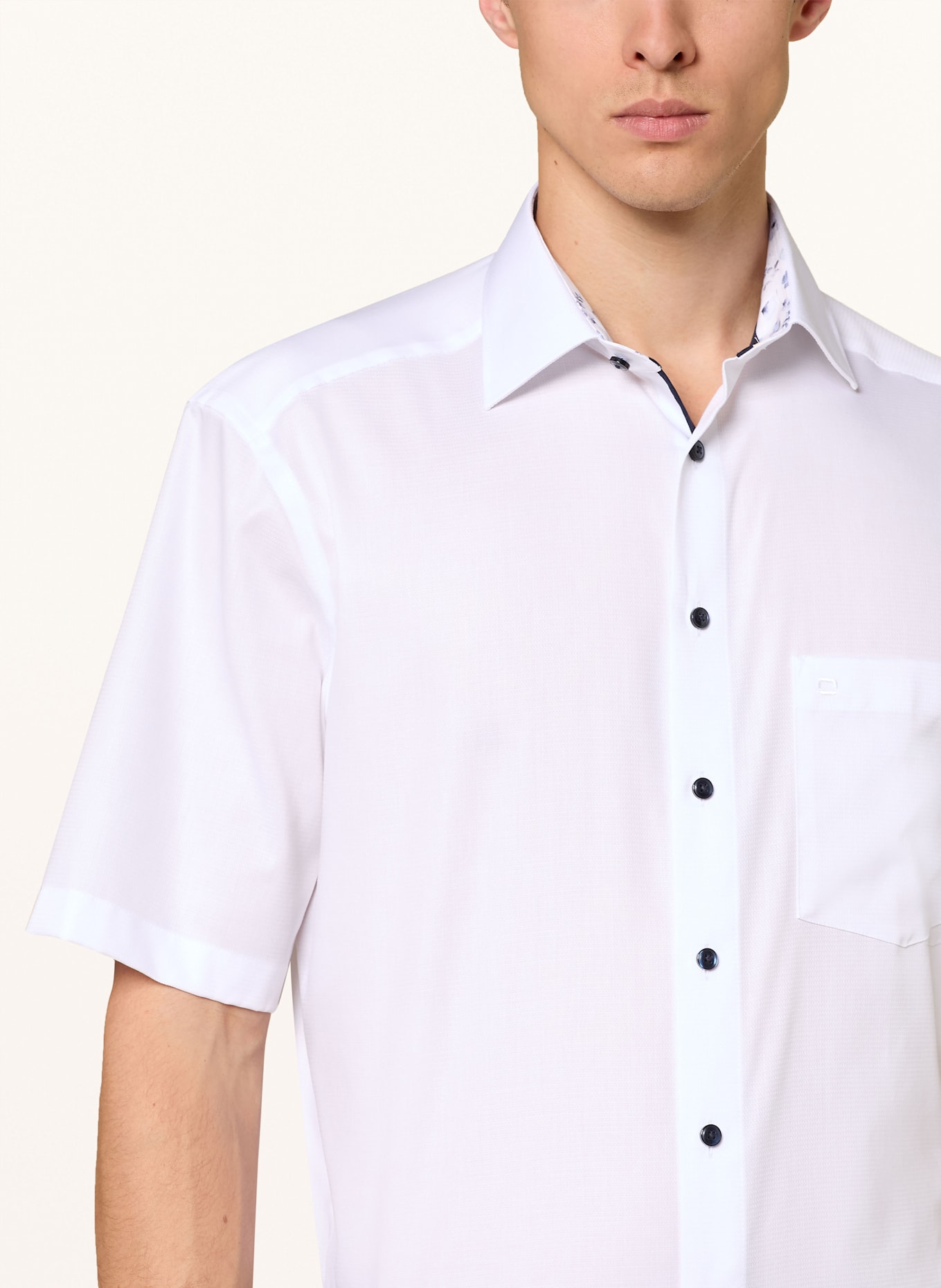 OLYMP Kurzarm-Hemd Luxor comfort fit: WEISS