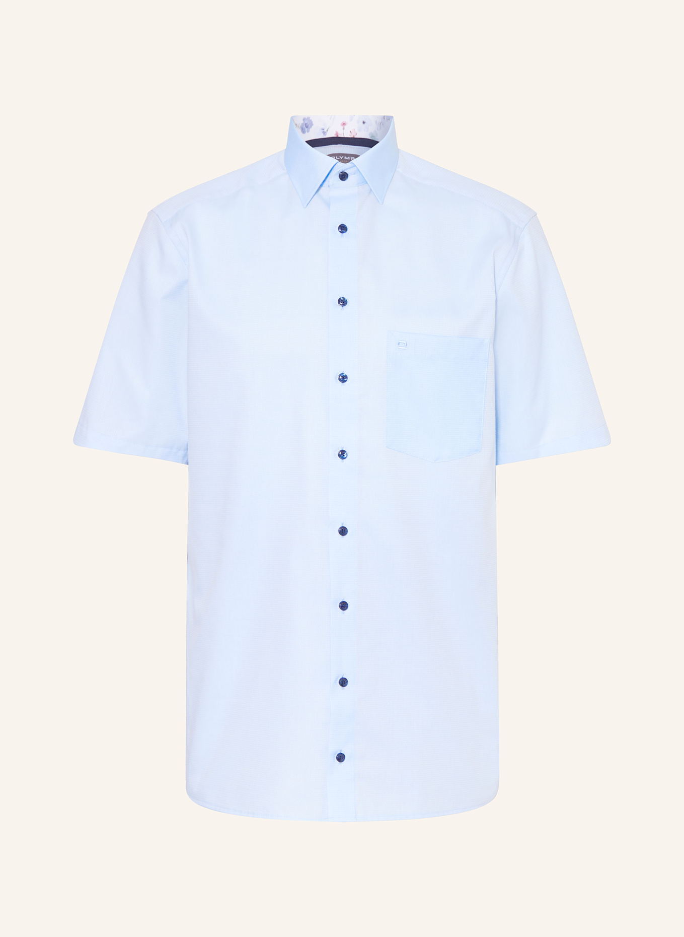 OLYMP Kurzarm-Hemd Luxor comfort fit: HELLBLAU